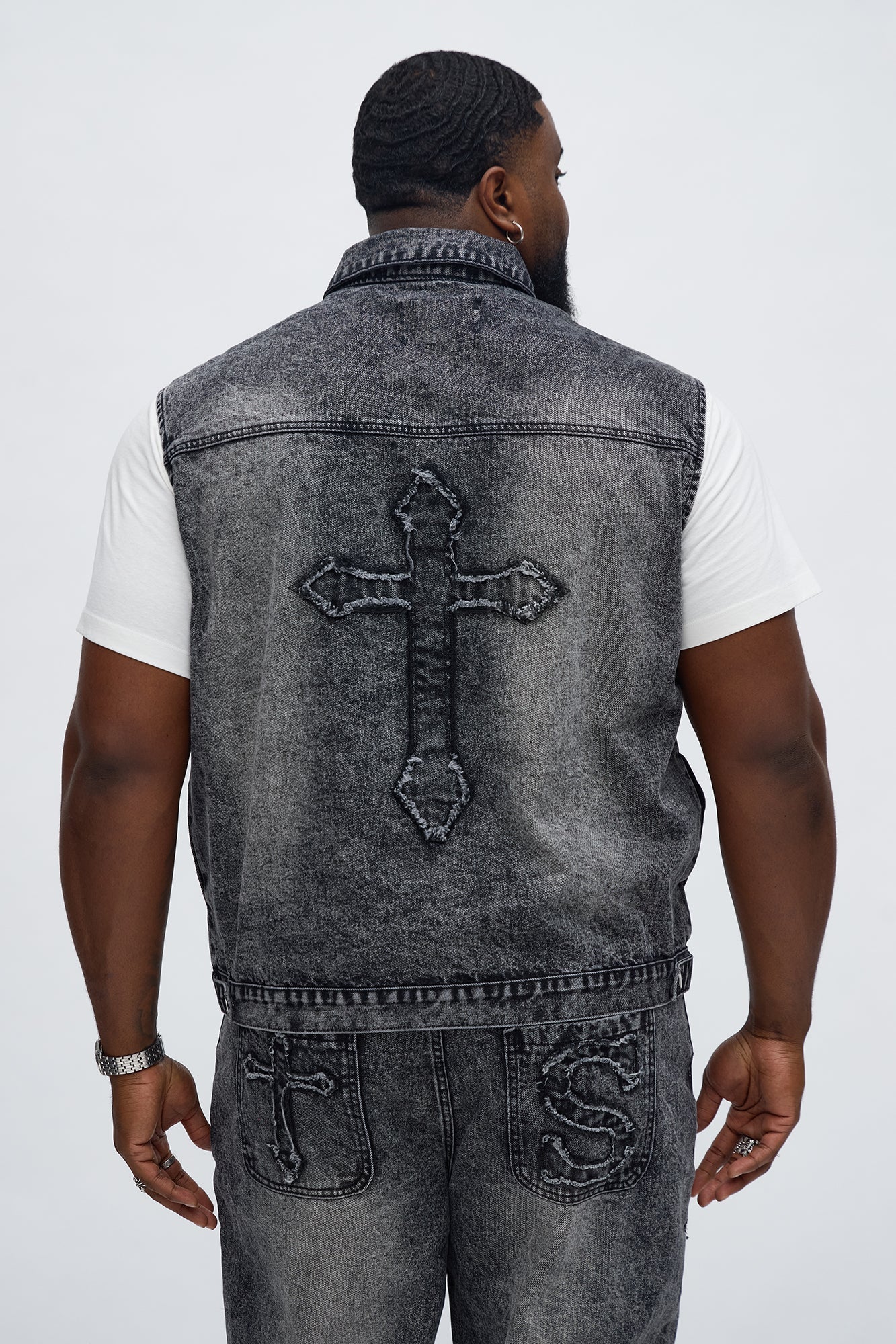 Street Testament Denim Vest - Grey Fashion Nova