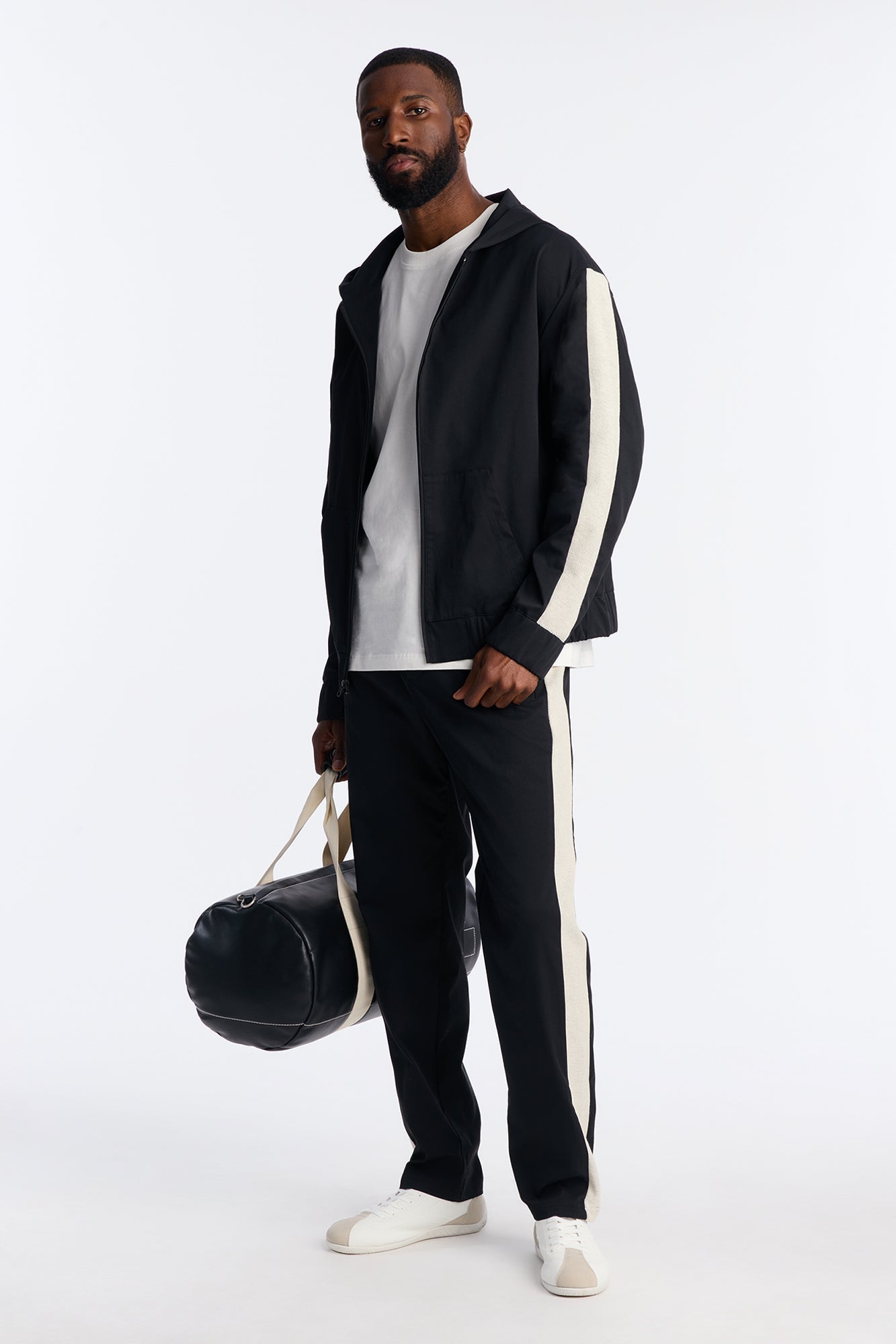Slim Knit Stripe Pant - Black Fashion Nova