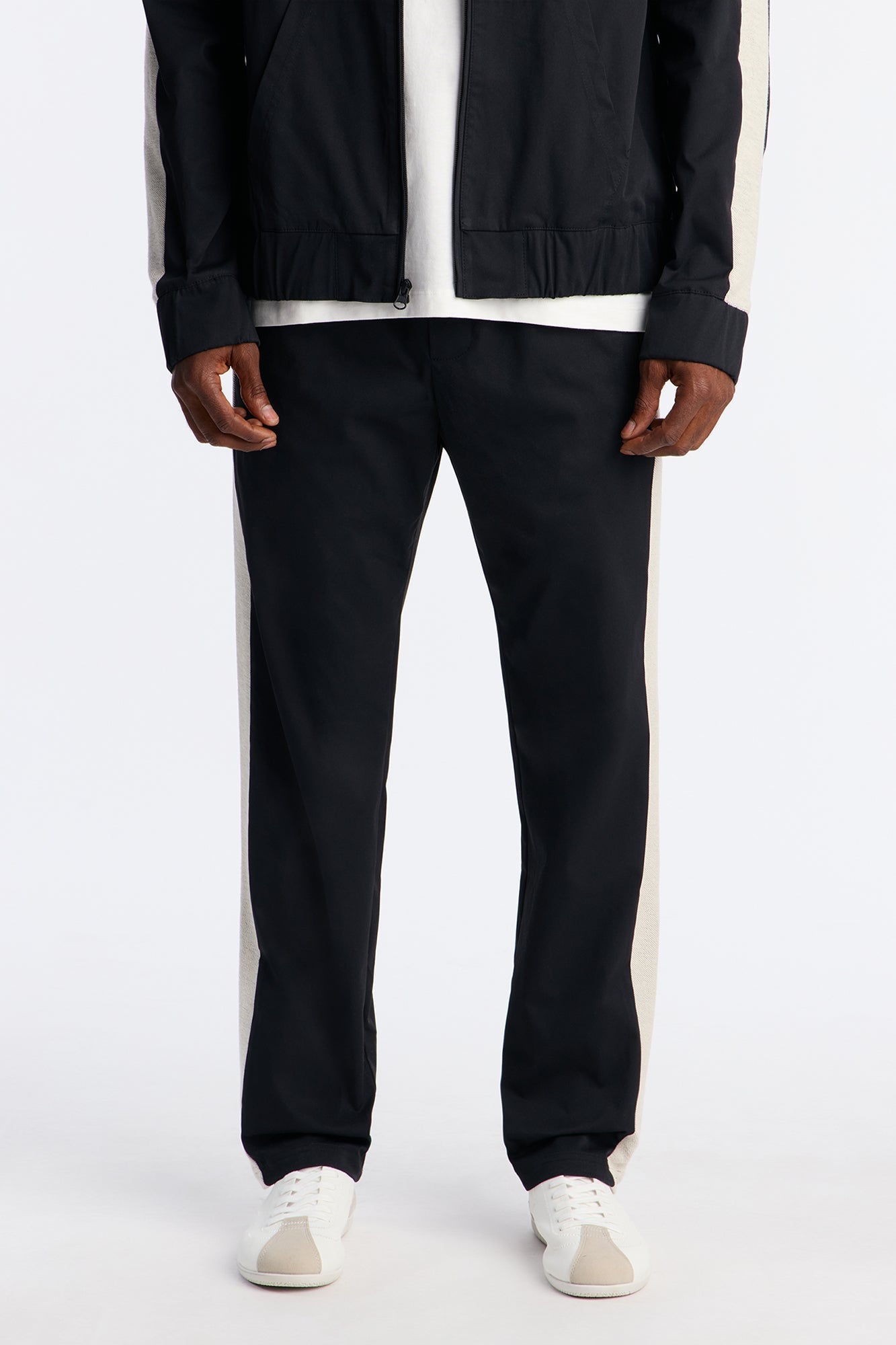 Slim Knit Stripe Pant - Black Fashion Nova