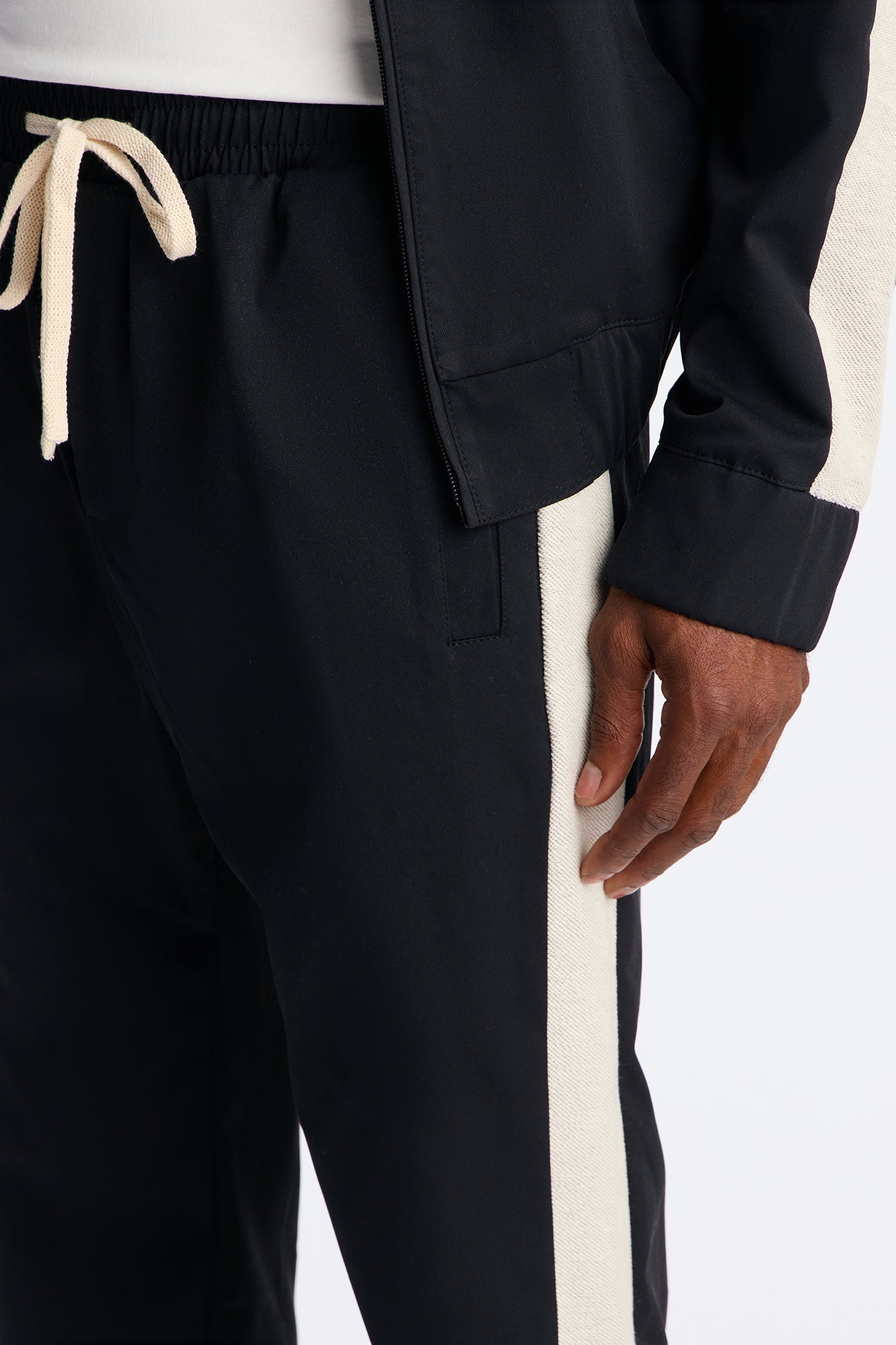 Slim Knit Stripe Pant - Black Fashion Nova
