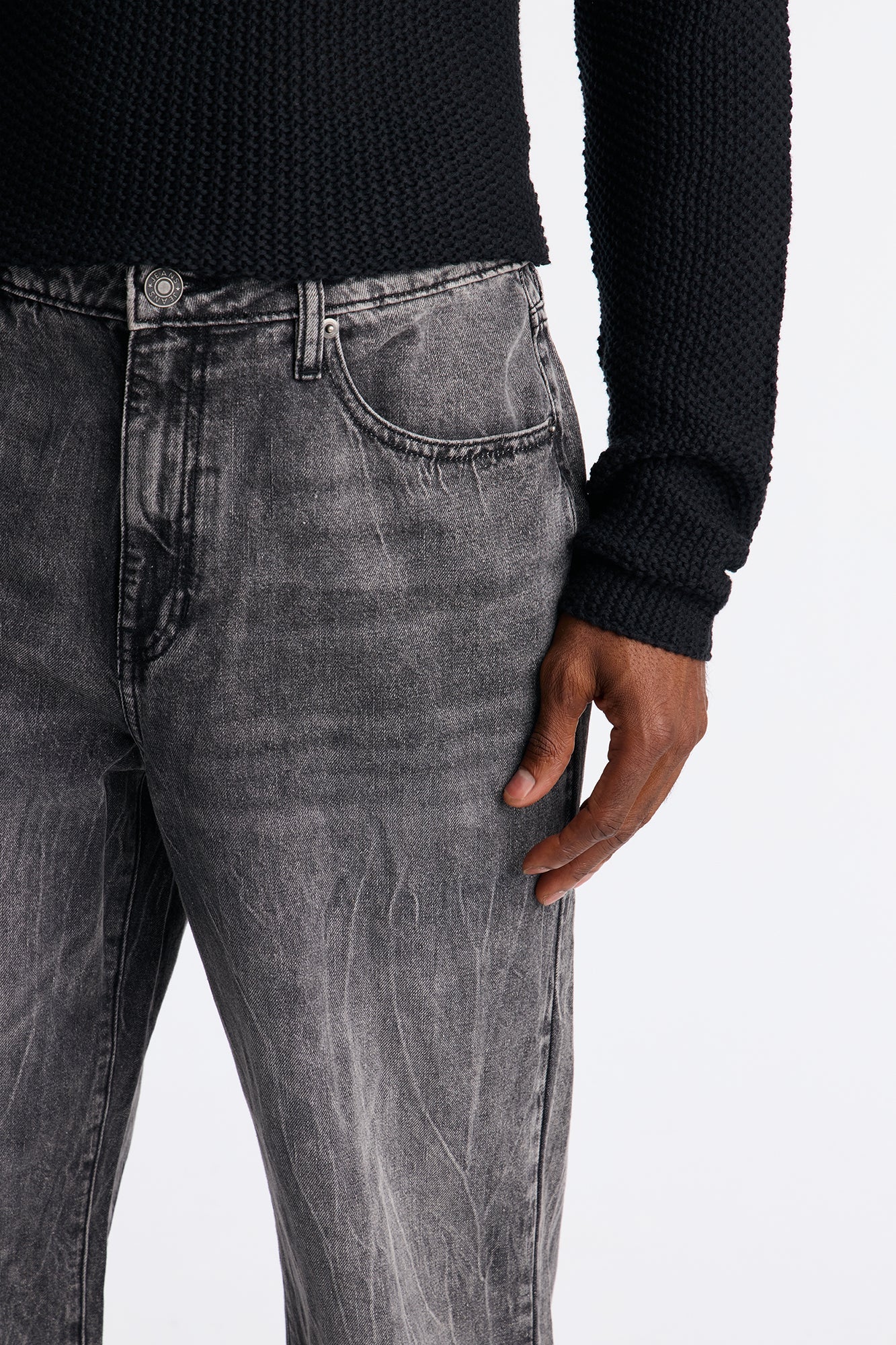 Straight Sleep In Jean - Black Wash Fashion Nova
