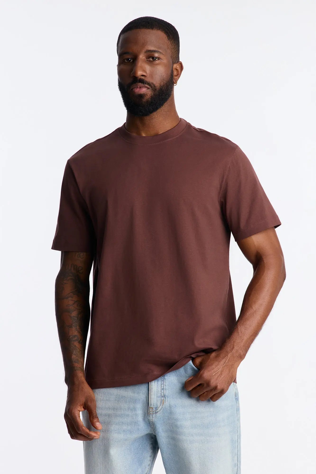 Classic Lightweight Tee - Brown Fashion Nova