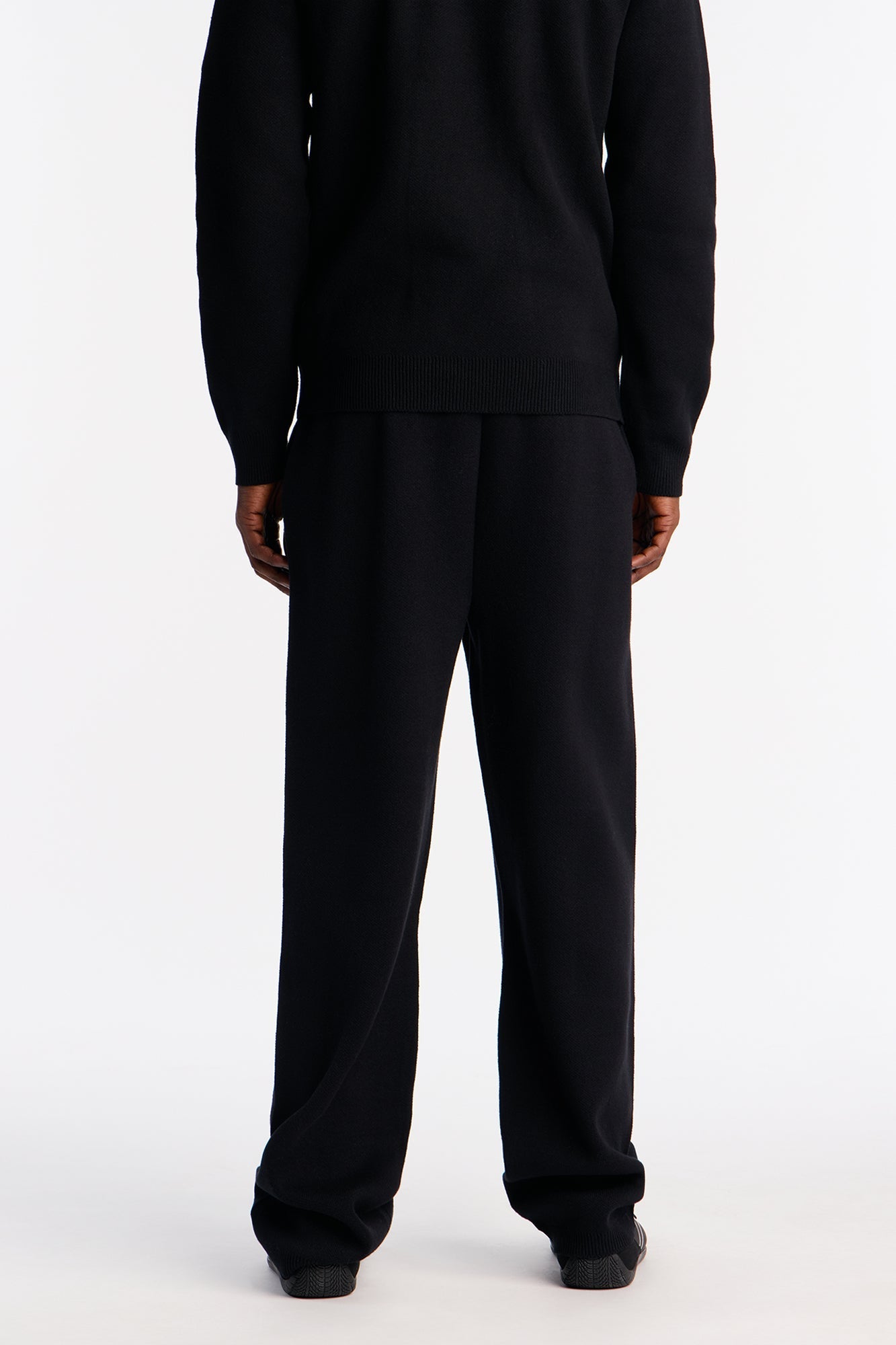 Recline Sweater Knit Sweatpants - Black Fashion Nova