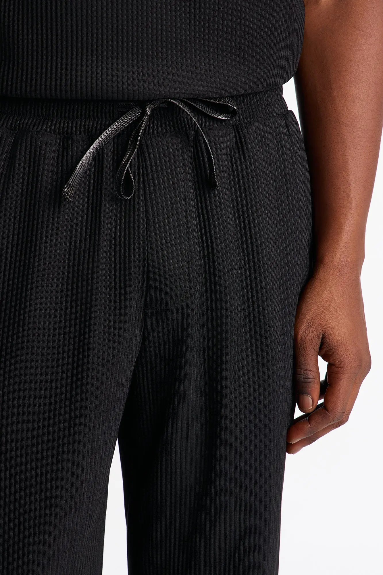 Show Up Slim Slit Pants - Black Fashion Nova