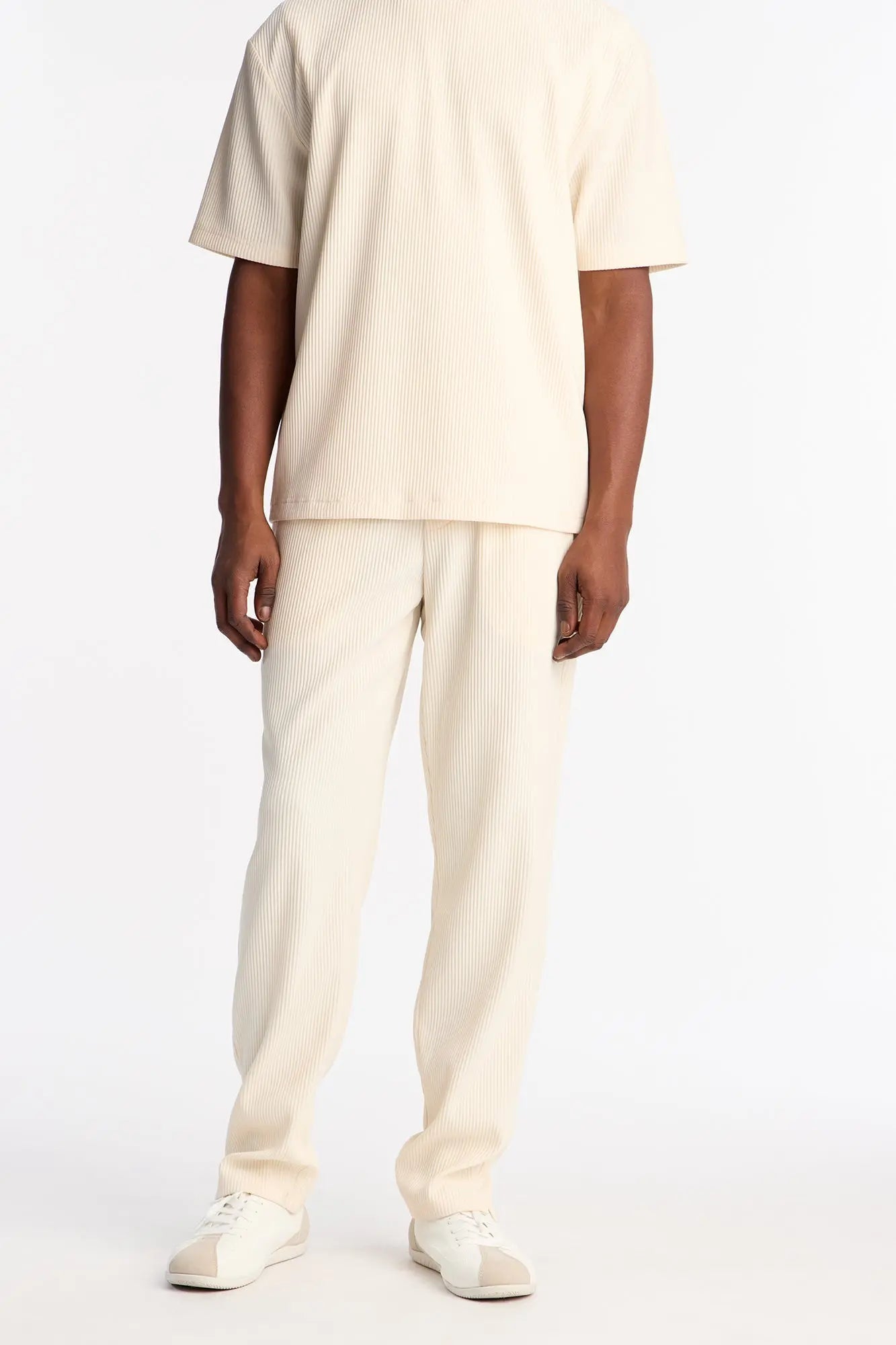 Show Up Slim Slit Pants - Off White Fashion Nova