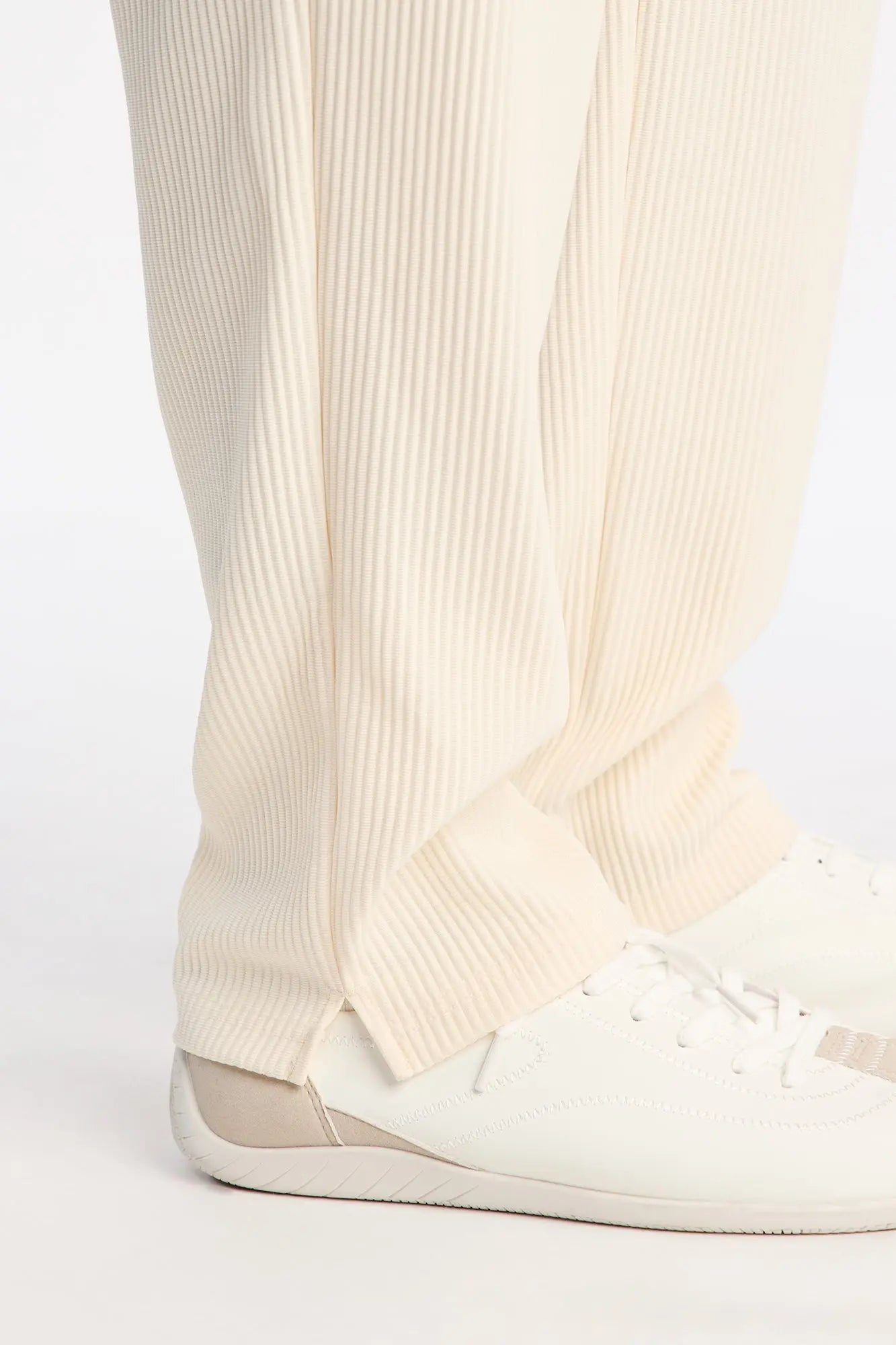 Show Up Slim Slit Pants - Off White Fashion Nova