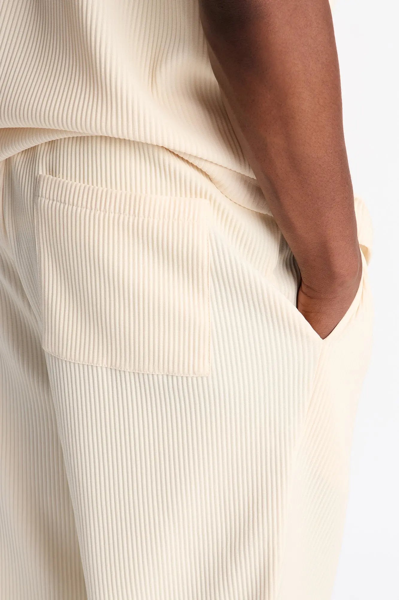 Show Up Slim Slit Pants - Off White Fashion Nova