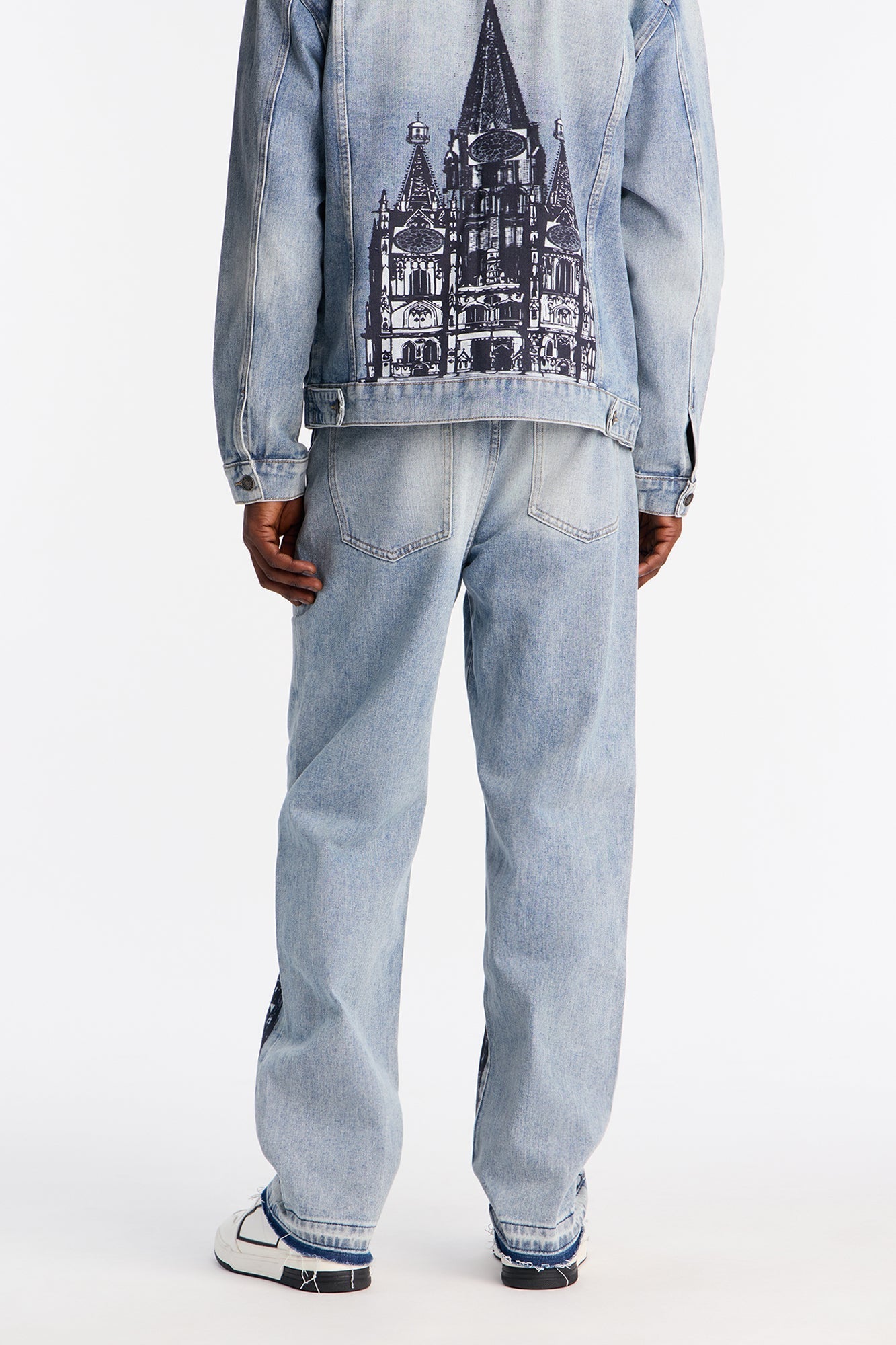 Straight Cathedral Jean - Medium Blue Wash Fashion Nova