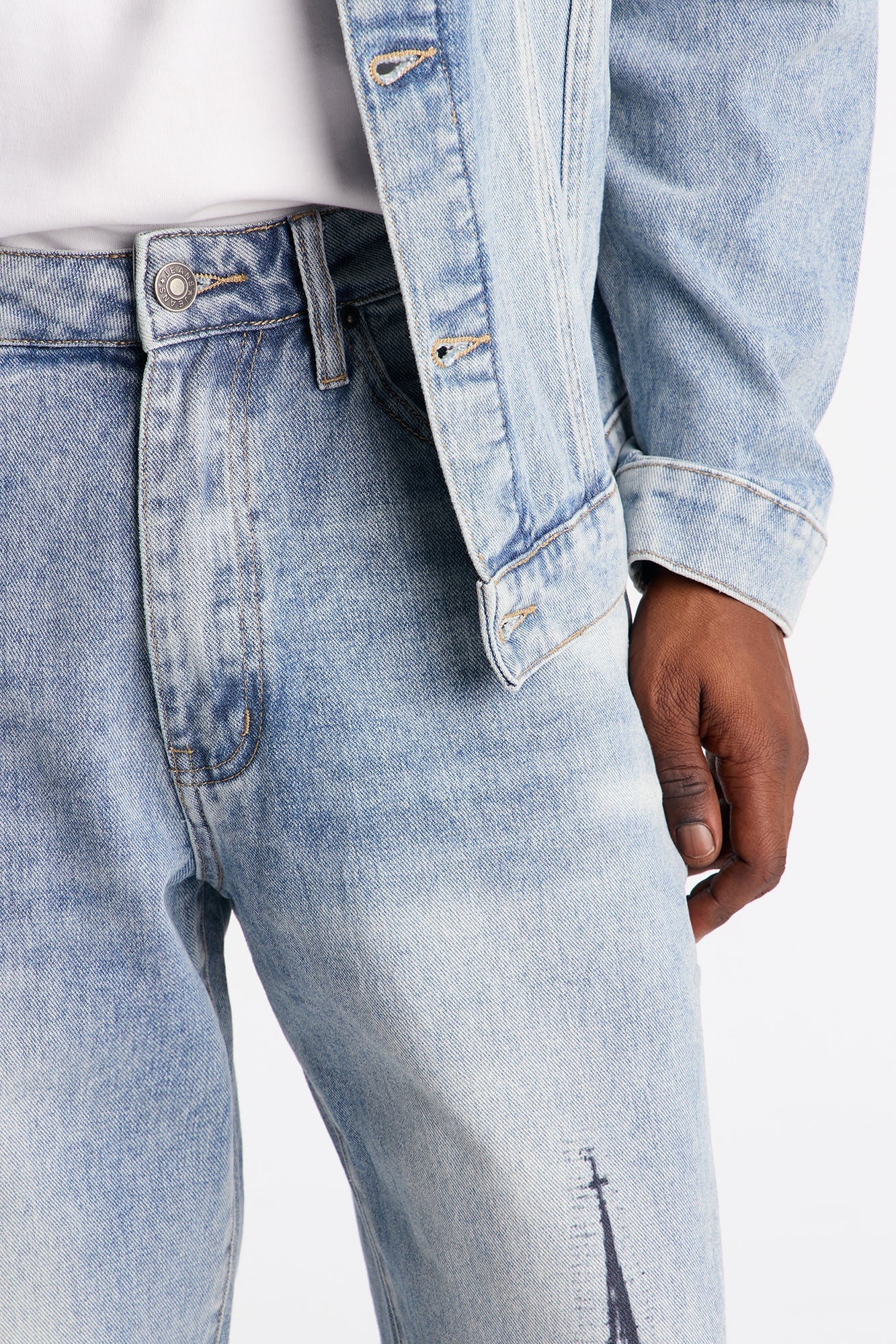 Straight Cathedral Jean - Medium Blue Wash Fashion Nova