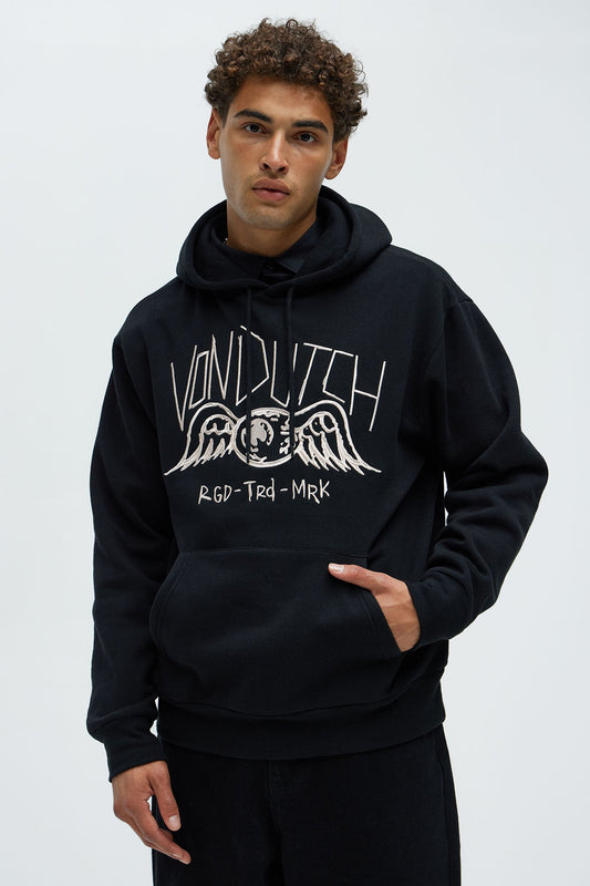 Von Dutch Eye Sketch Hoodie - Black Fashion Nova