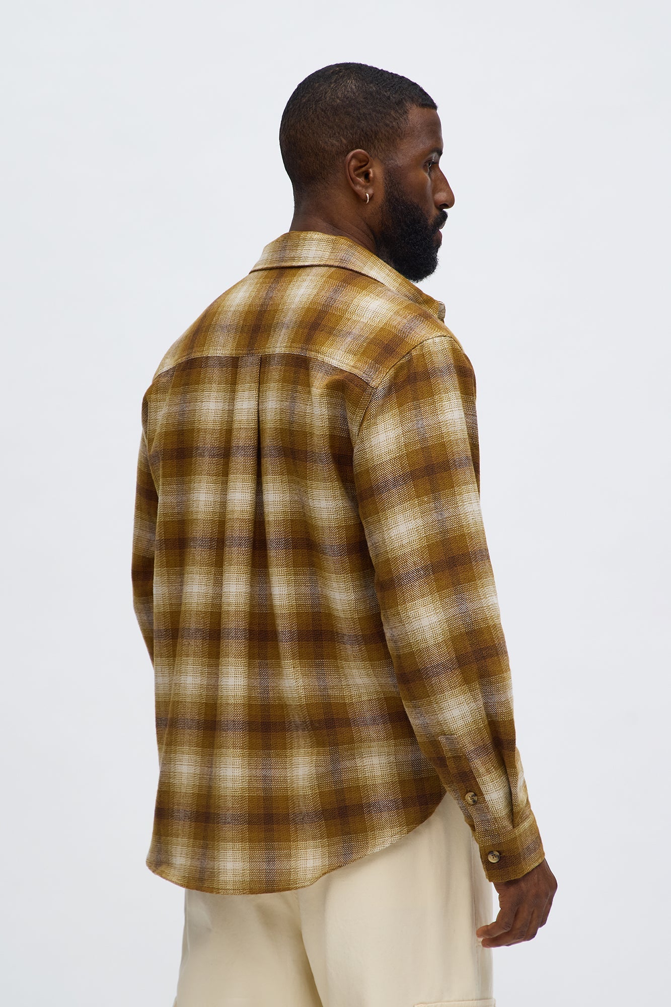 Relaxed Denali Plaid Button Up Shirt - Brown Fashion Nova