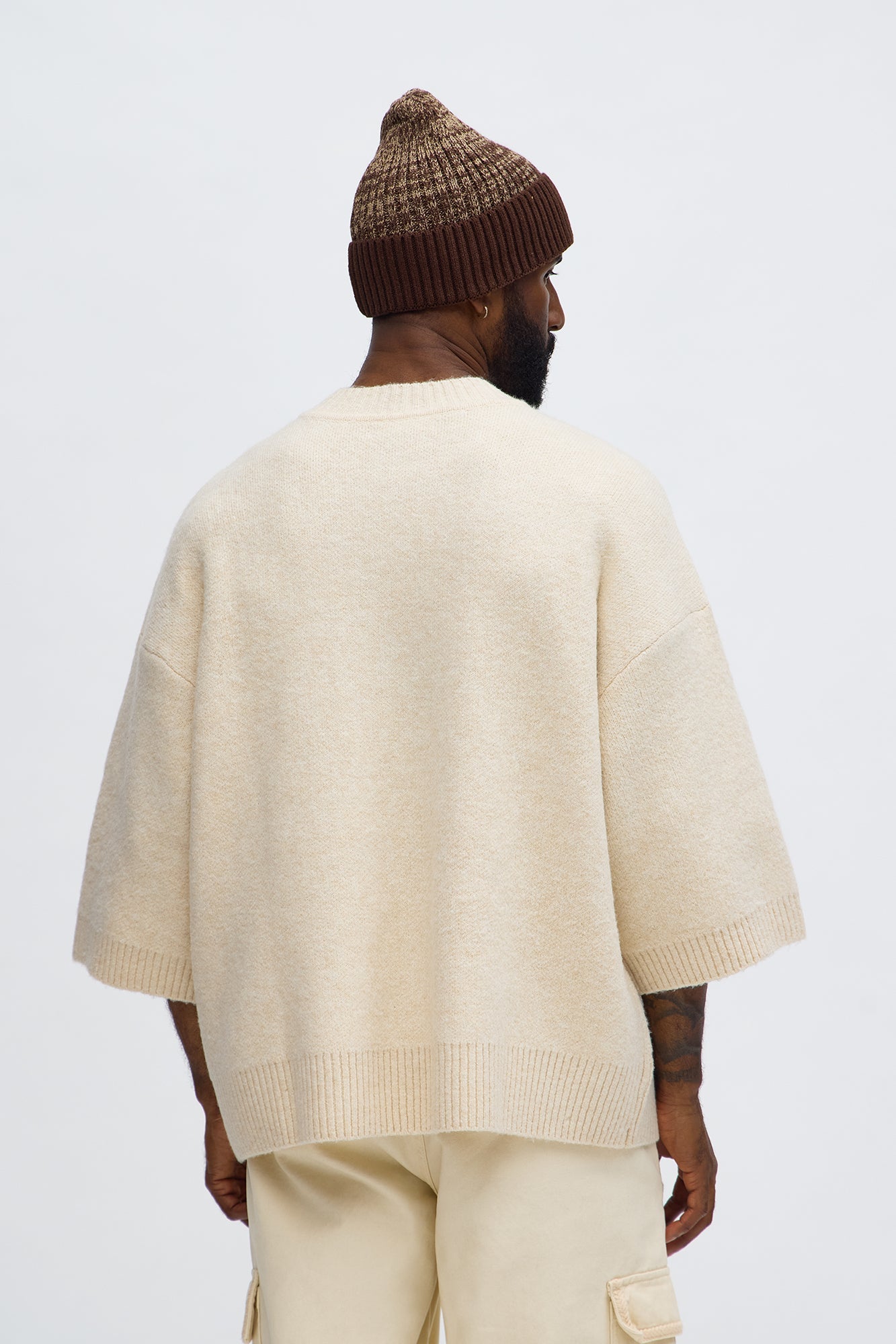 Oversized Ararat Sweater Shirt - Beige Fashion Nova