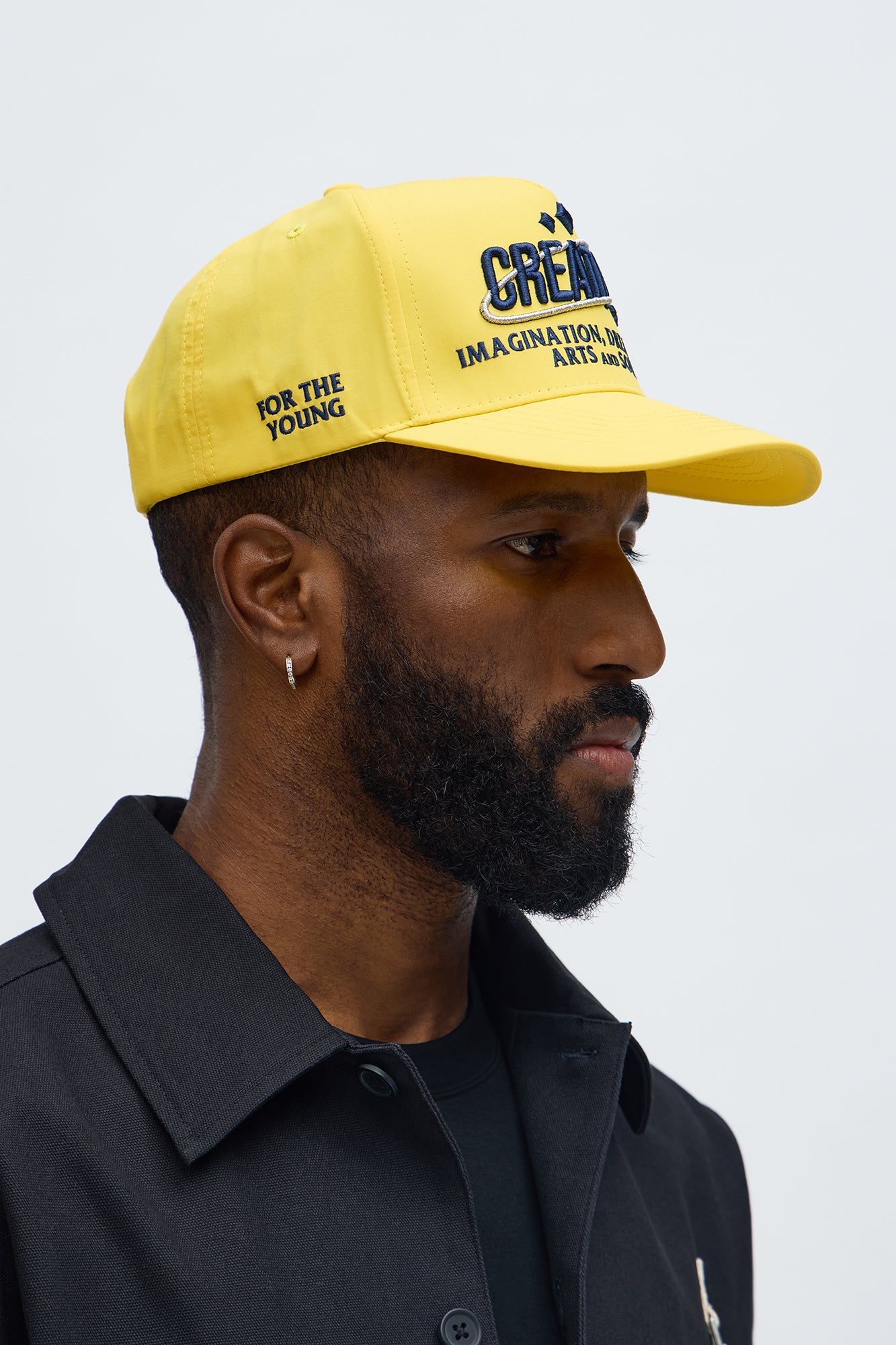 Creatives Nylon Structured Snapback Hat - Yellow Fashion Nova