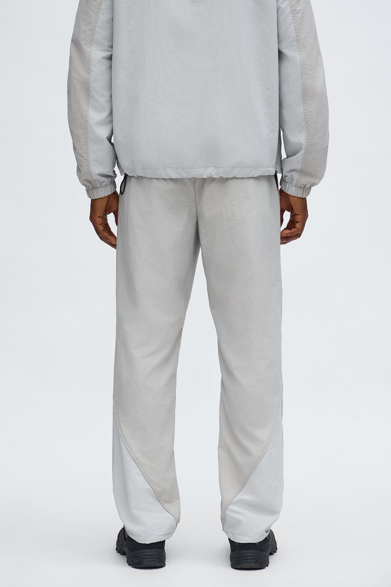 Straight Big Waves Track Pant - Grey Fashion Nova