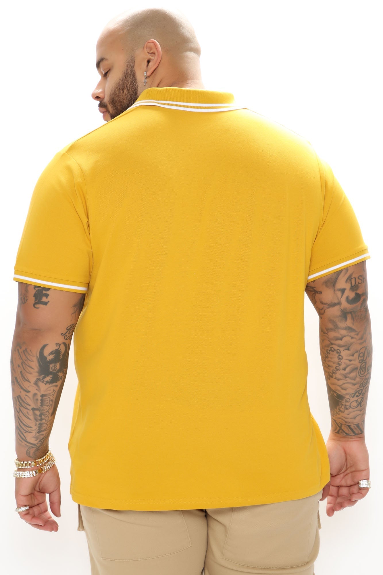 Wilson Short Sleeve Polo - Mustard Fashion Nova