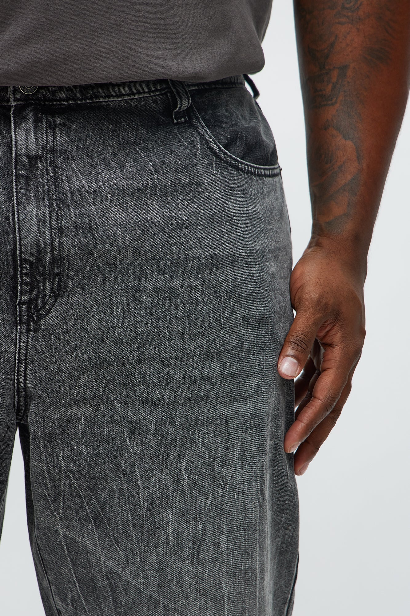 Straight Sleep In Jean - Black Wash Fashion Nova