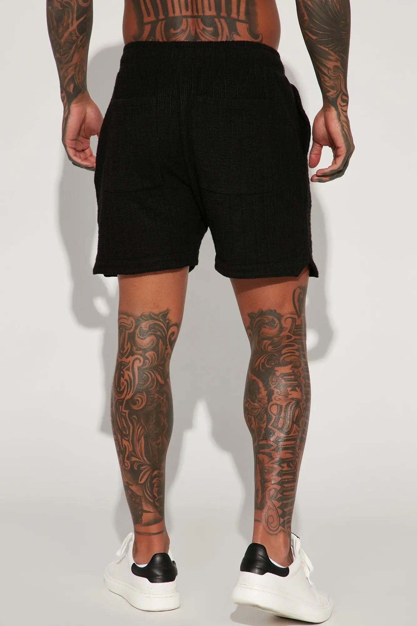 Dean Textured Short - Black Fashion Nova