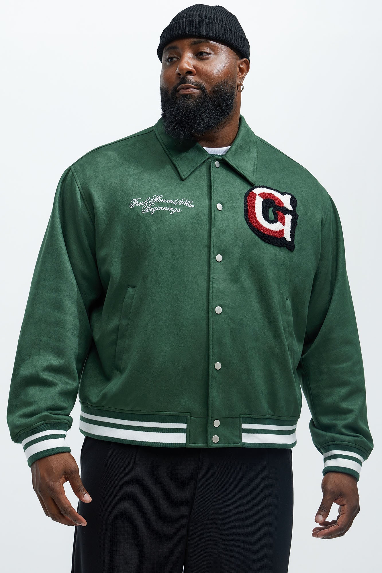Good As Gold Varsity Jacket - Green Fashion Nova