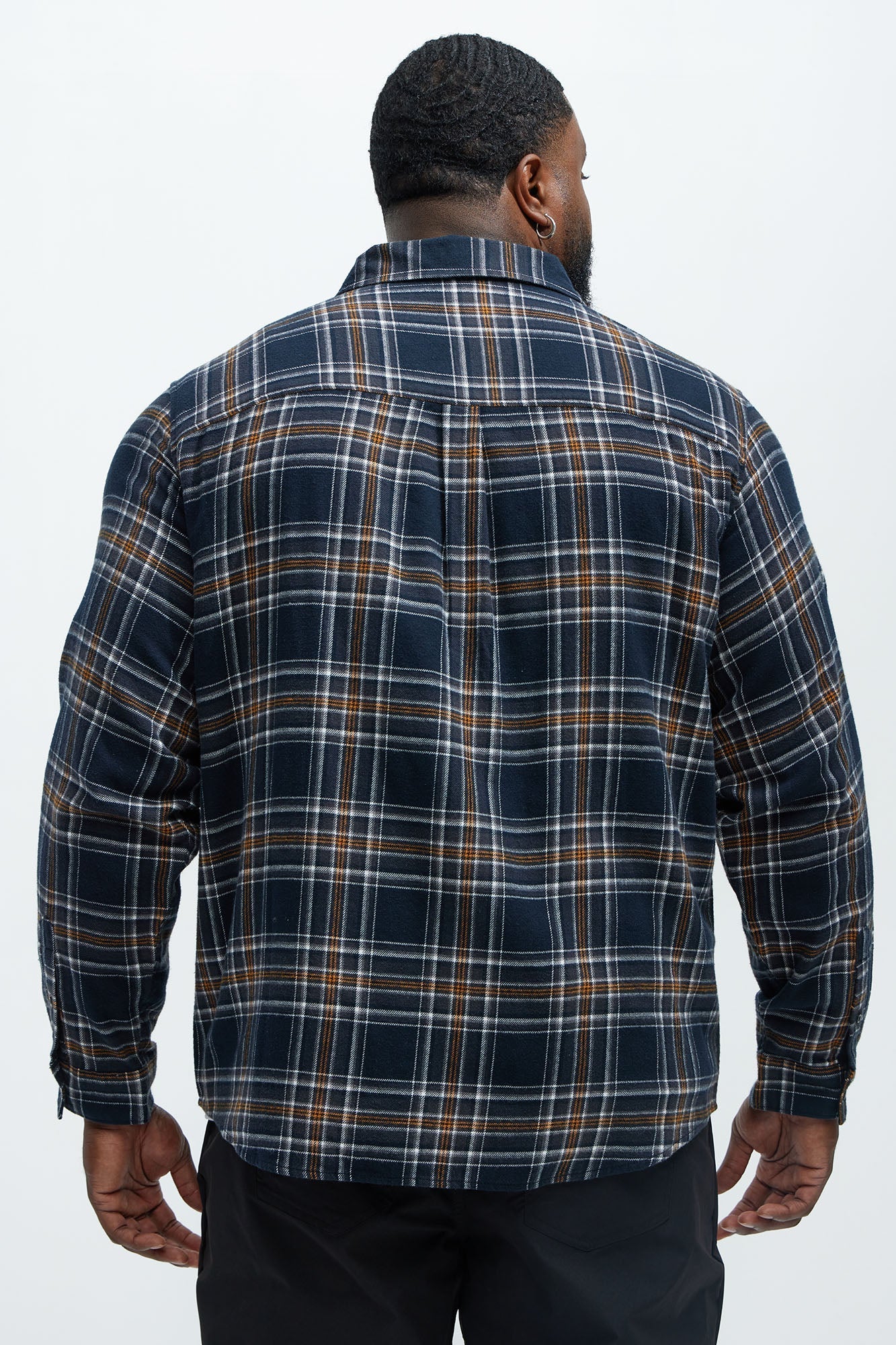 Mansen Flannel Shirt - Black/combo Fashion Nova