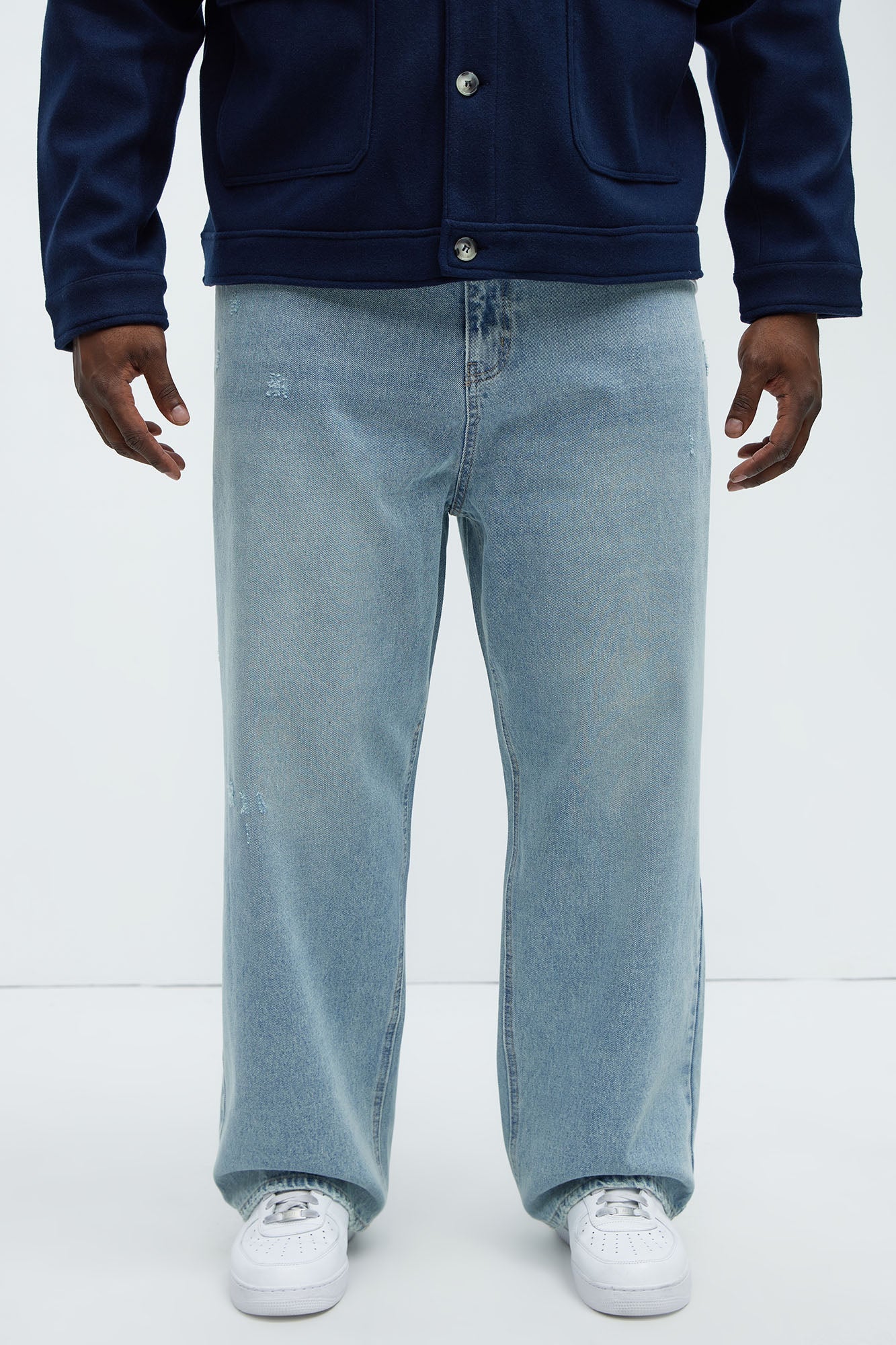 Vaughn Baggy Jeans - Light Wash Fashion Nova