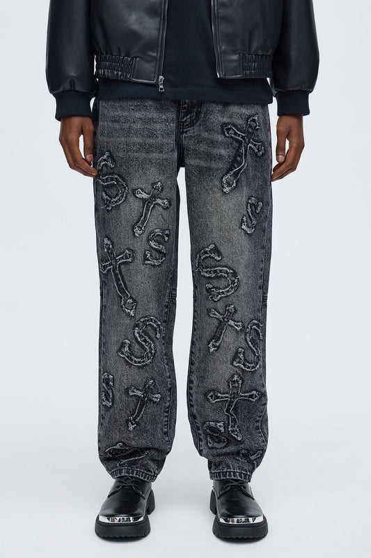 Straight Street Testament Jean - Grey Fashion Nova