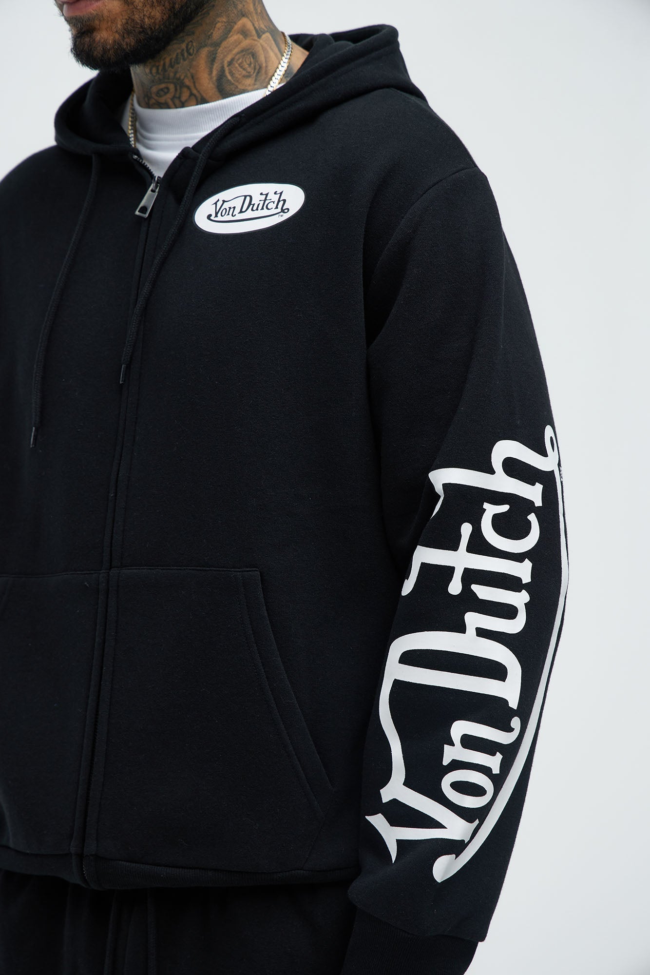 Von Dutch Gold Wings Hoodie - Black Fashion Nova