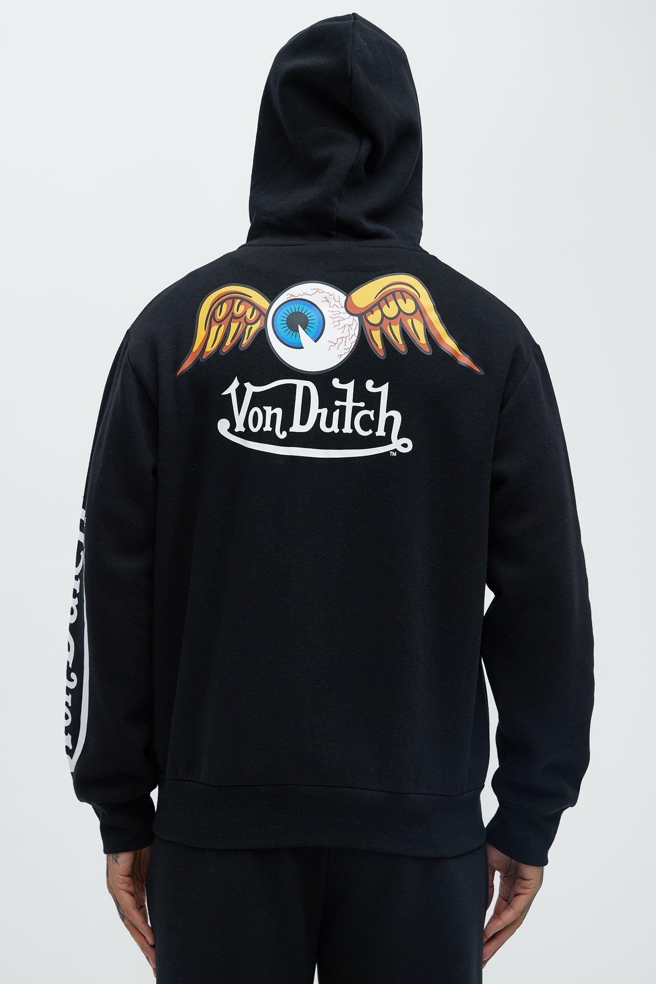 Von Dutch Gold Wings Hoodie - Black Fashion Nova