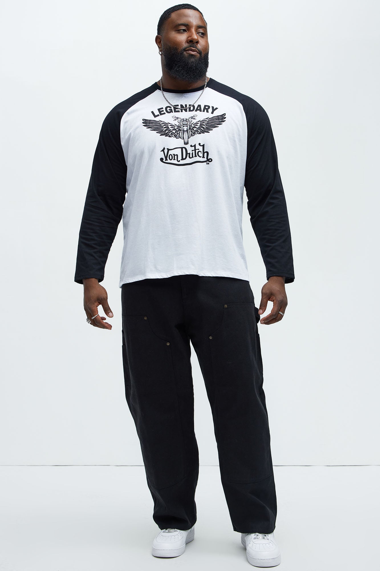 Von Dutch Legendary Tee - White/Black Fashion Nova