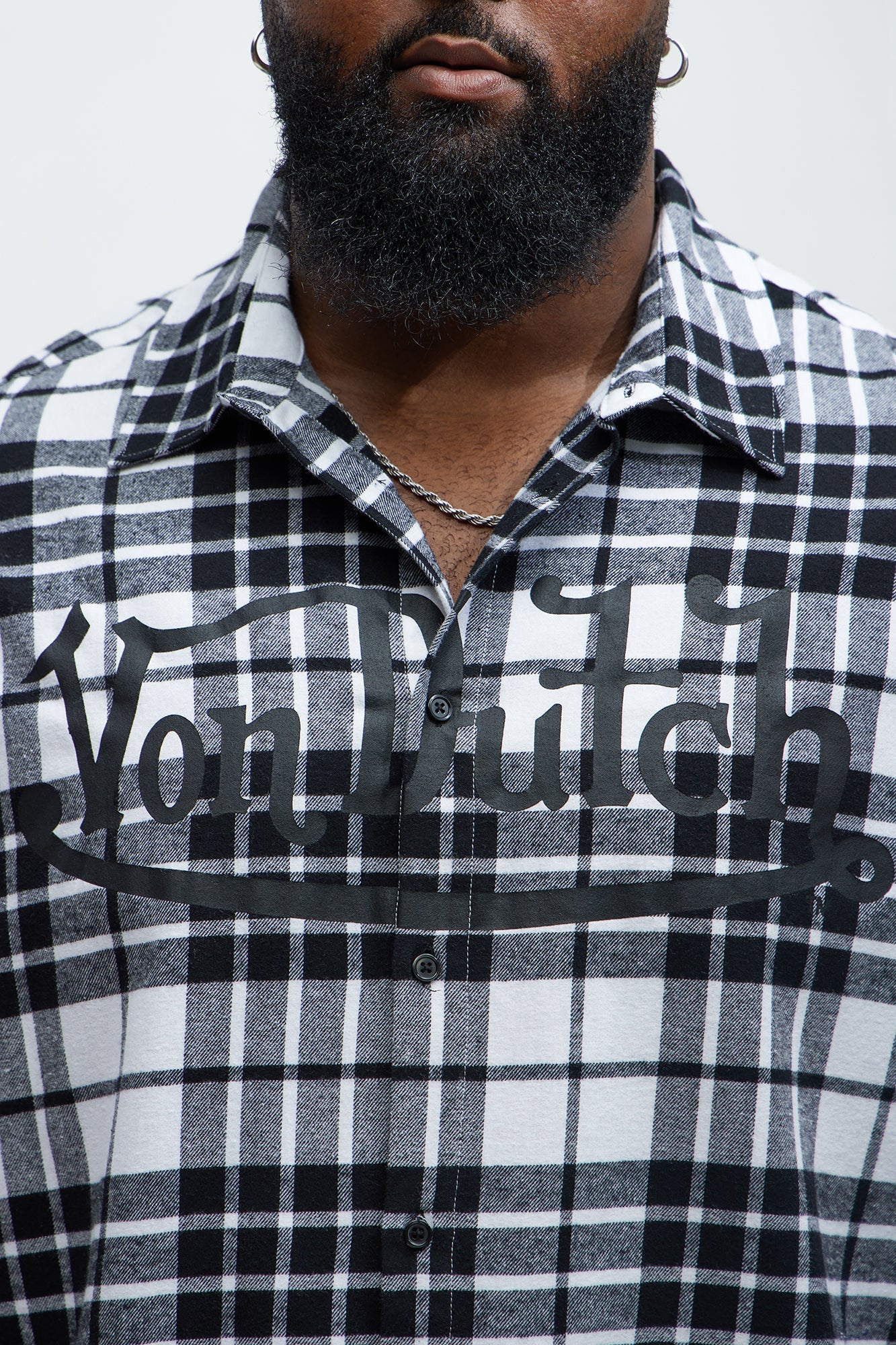 Von Dutch Eyeball Flannel - Black/combo Fashion Nova