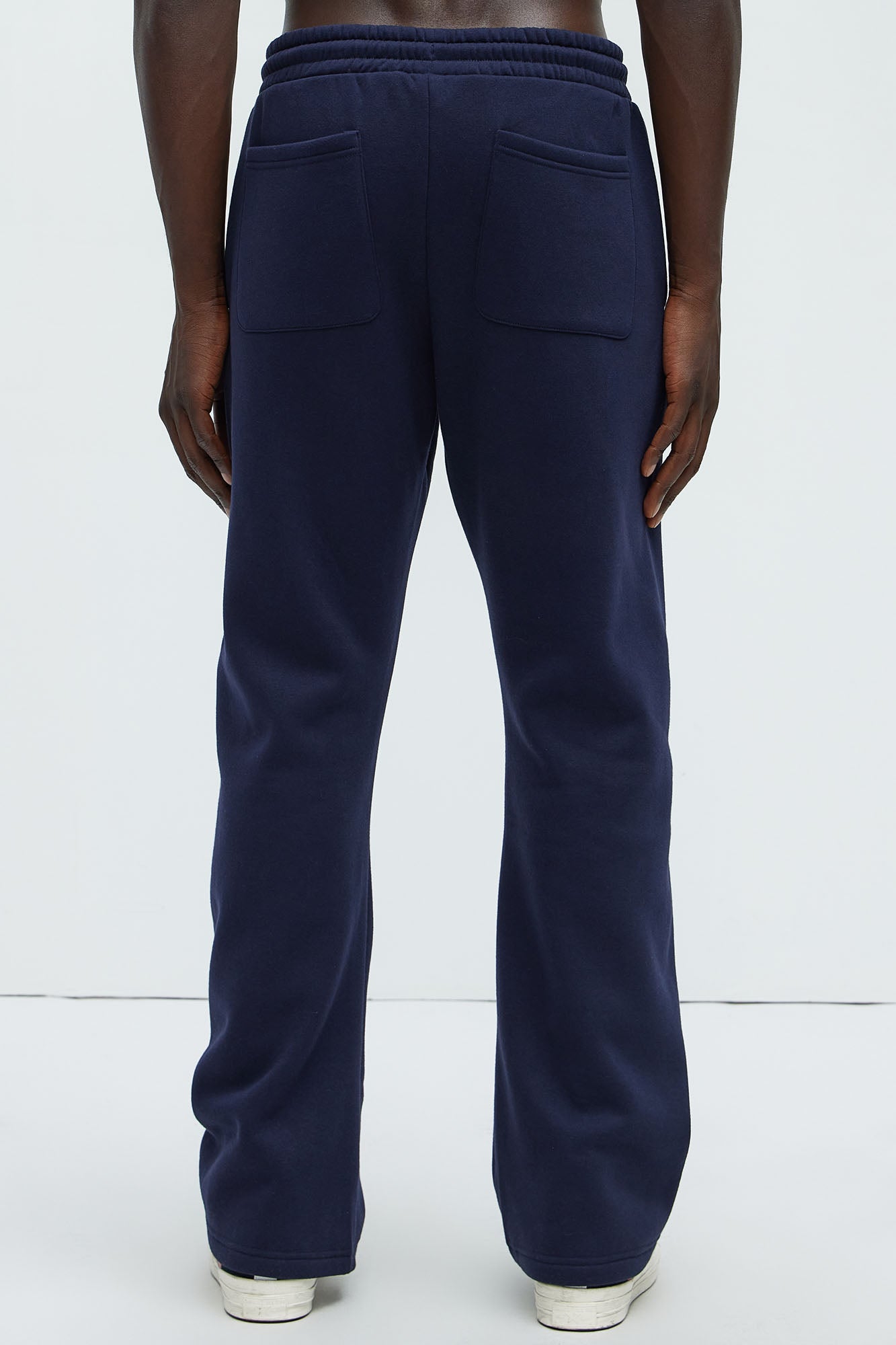 Von Dutch Split Flared Sweatpants - Navy Fashion Nova