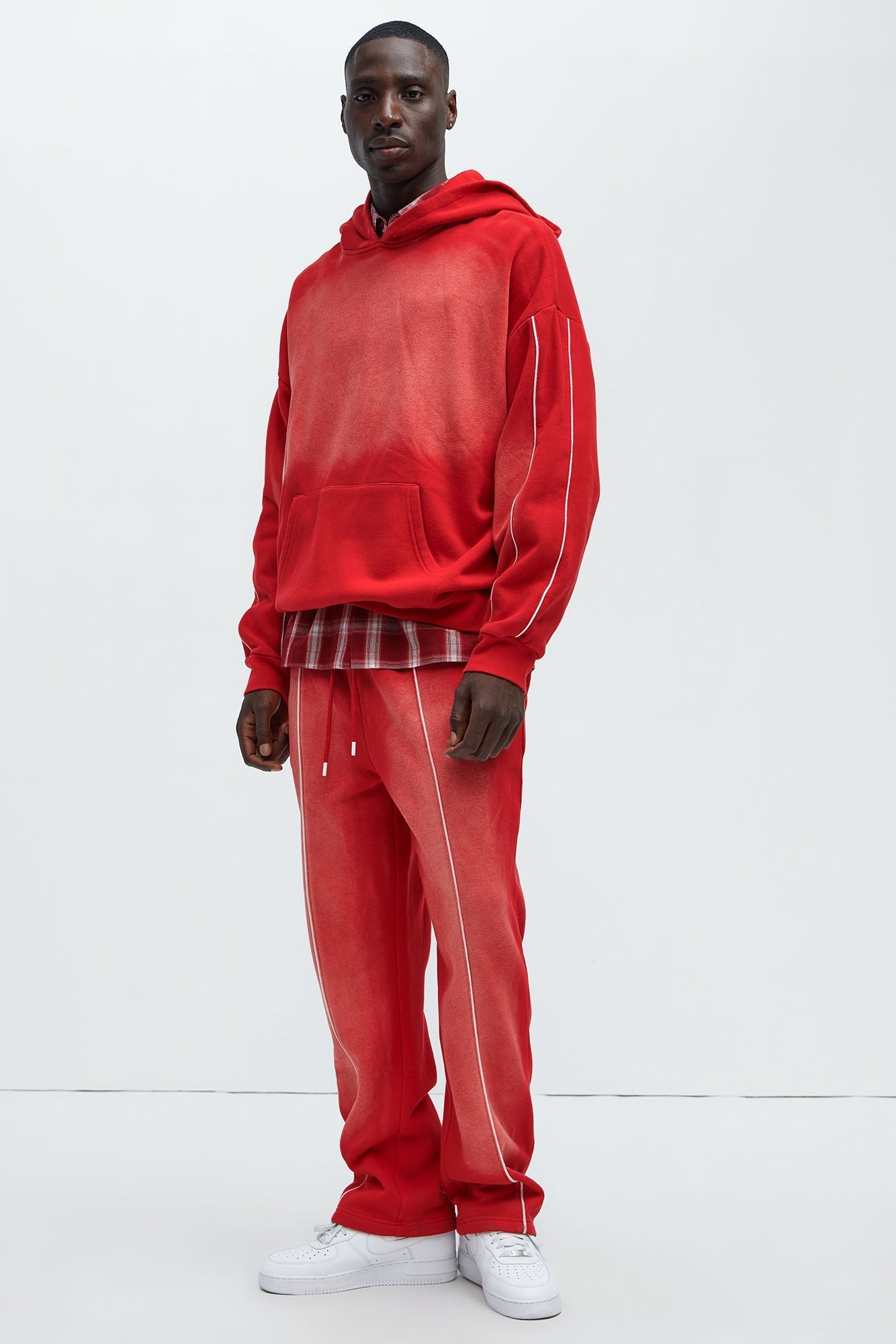 Tyson Just Go With It Straight Sweatpants - Red Fashion Nova
