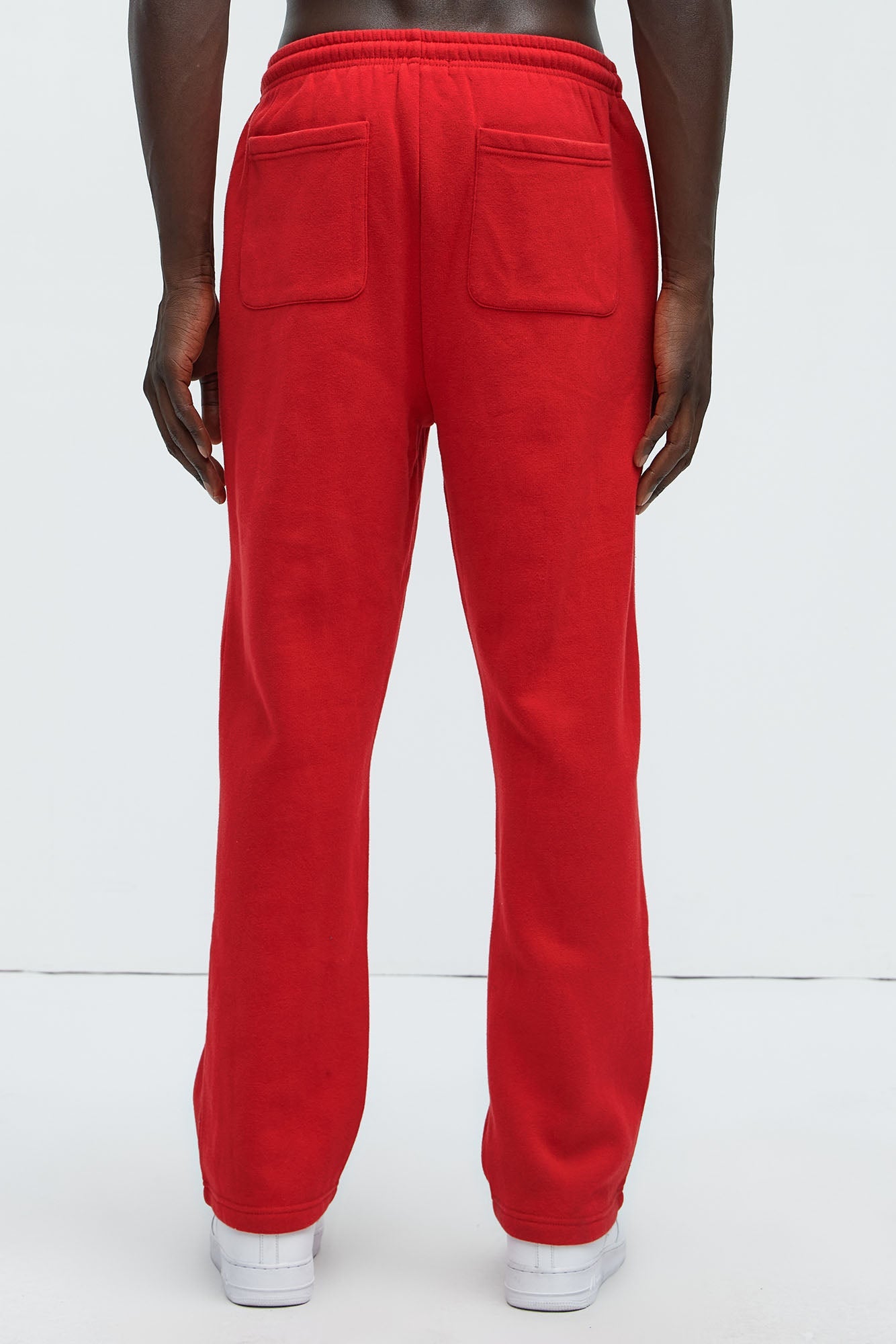Tyson Just Go With It Straight Sweatpants - Red Fashion Nova