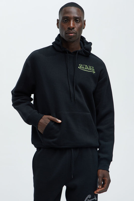 Von Dutch Lightning Bolt Hoodie - Black Fashion Nova
