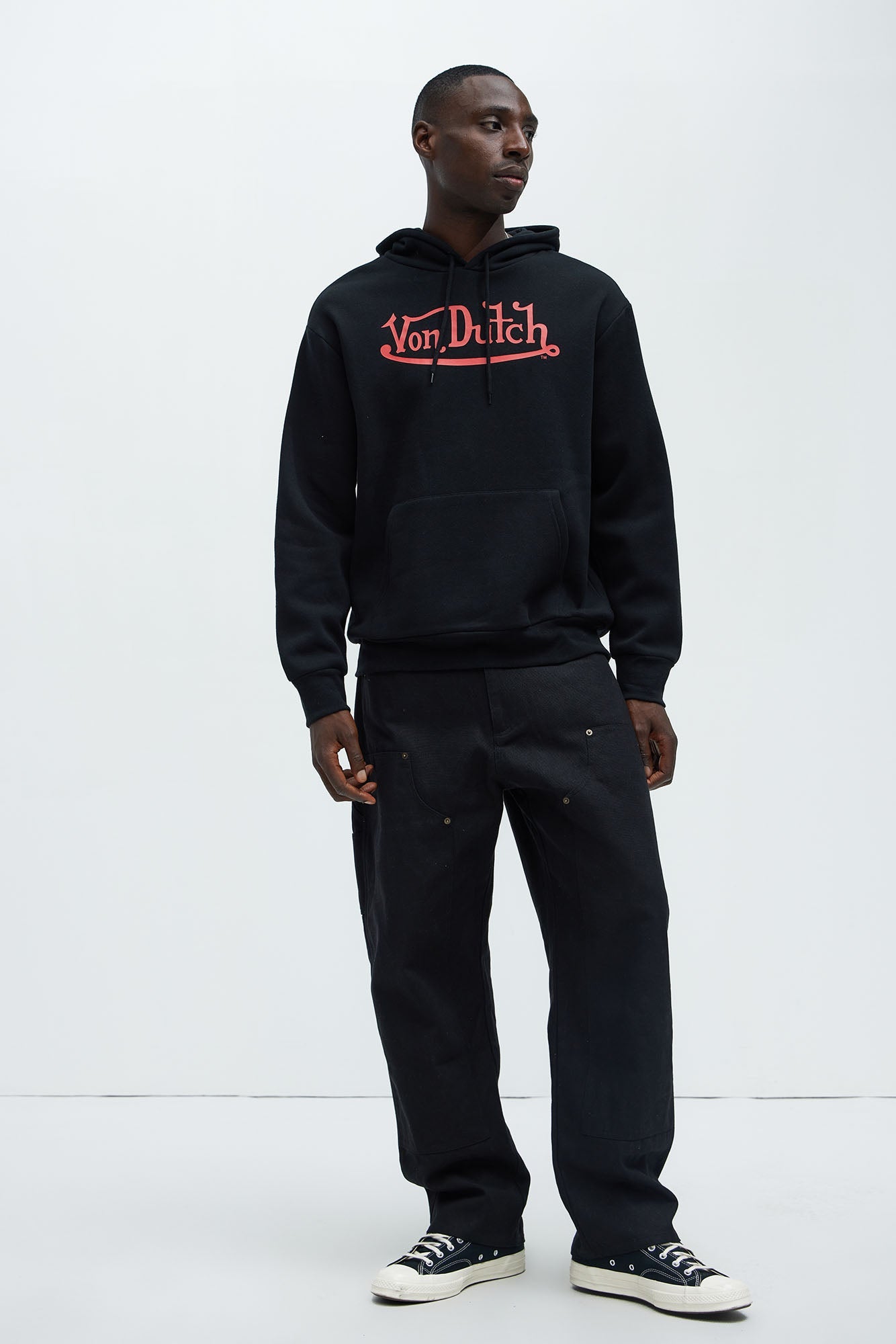 Von Dutch Street Hoodie - Black Fashion Nova