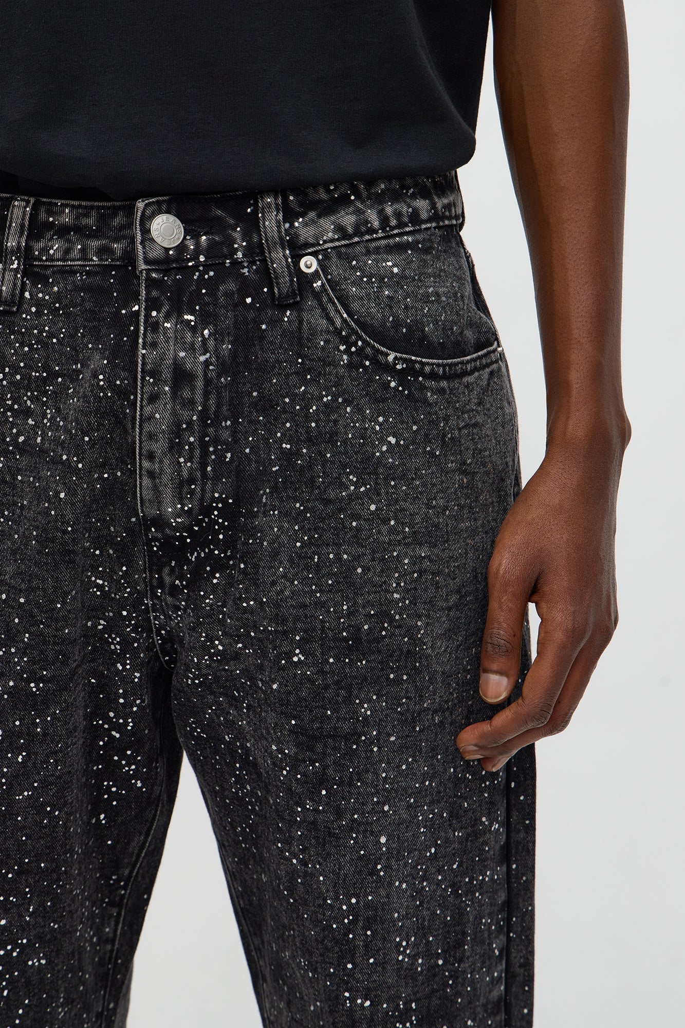 Slim Shimmering Nights Jean - Black Wash Fashion Nova