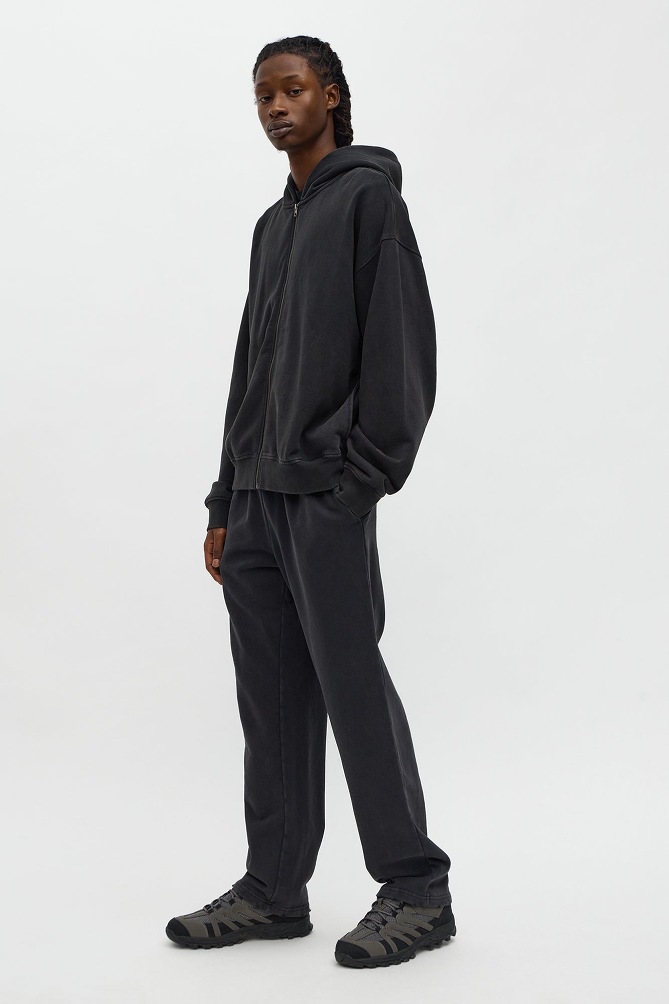 Heavyweight Vintage Washed French Terry Sweatpants - Black Wash Fashion Nova