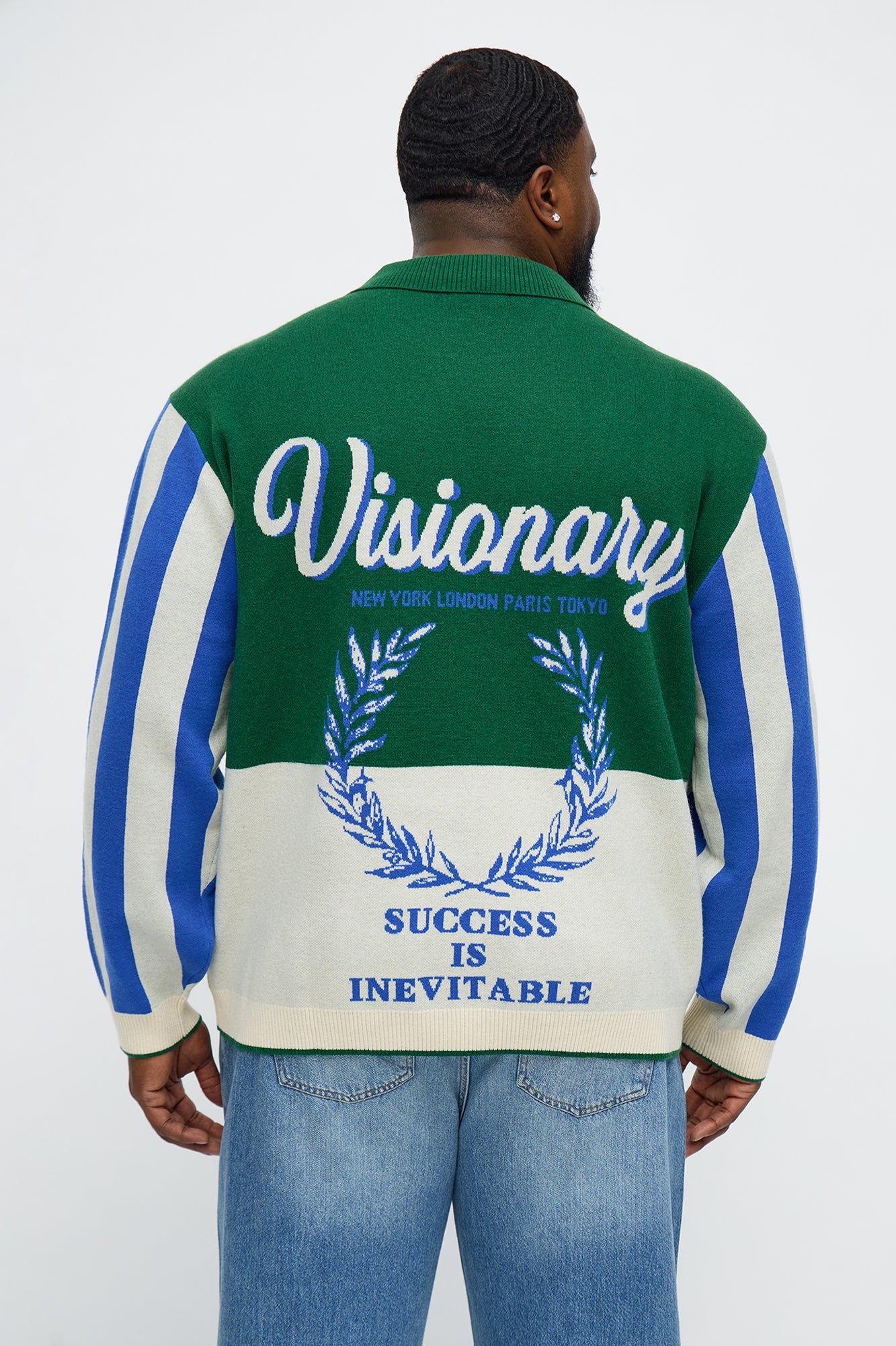 Visionary Polo Sweater - Green Fashion Nova