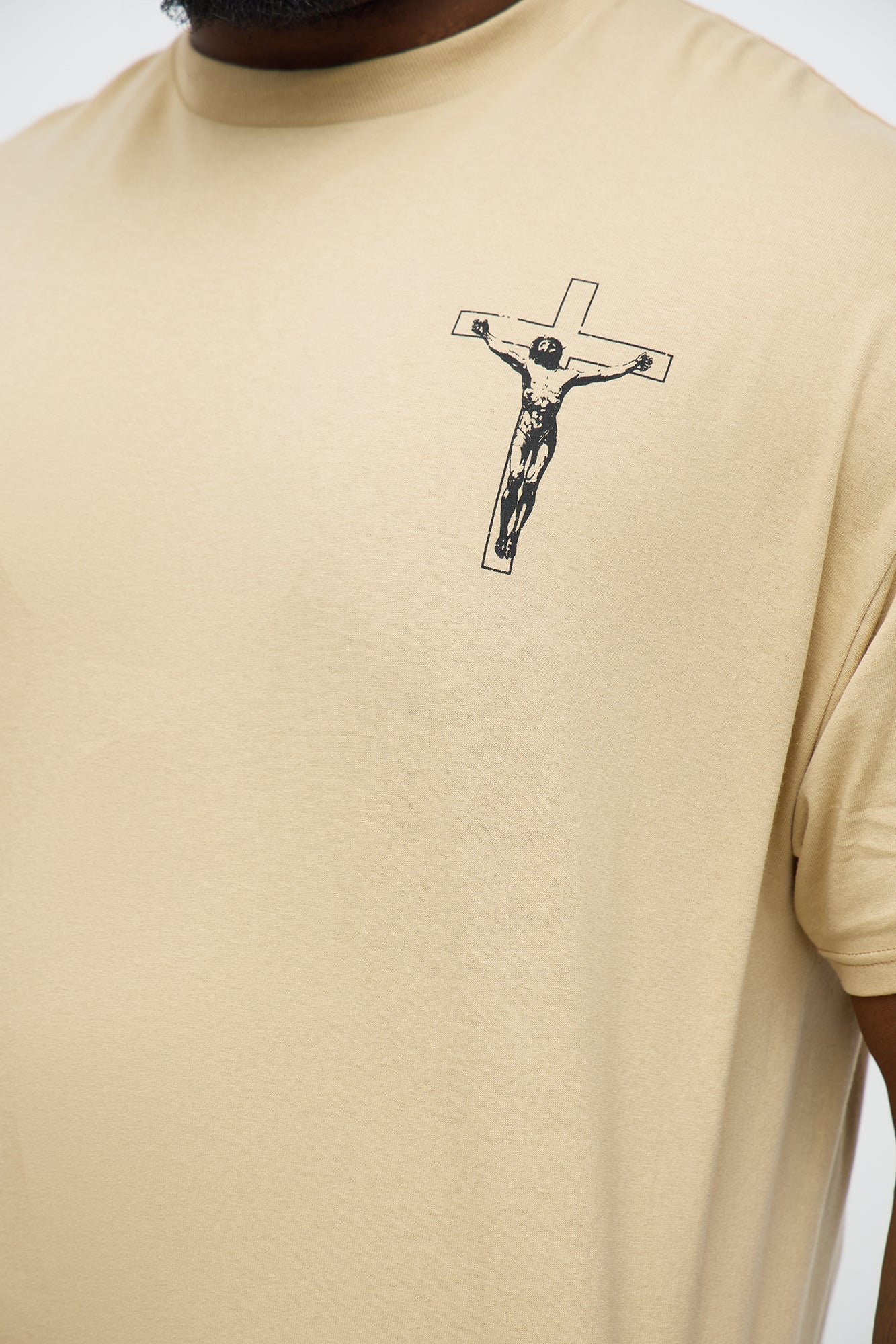 Faith Hope Love Short Sleeve Tee - Sand Fashion Nova