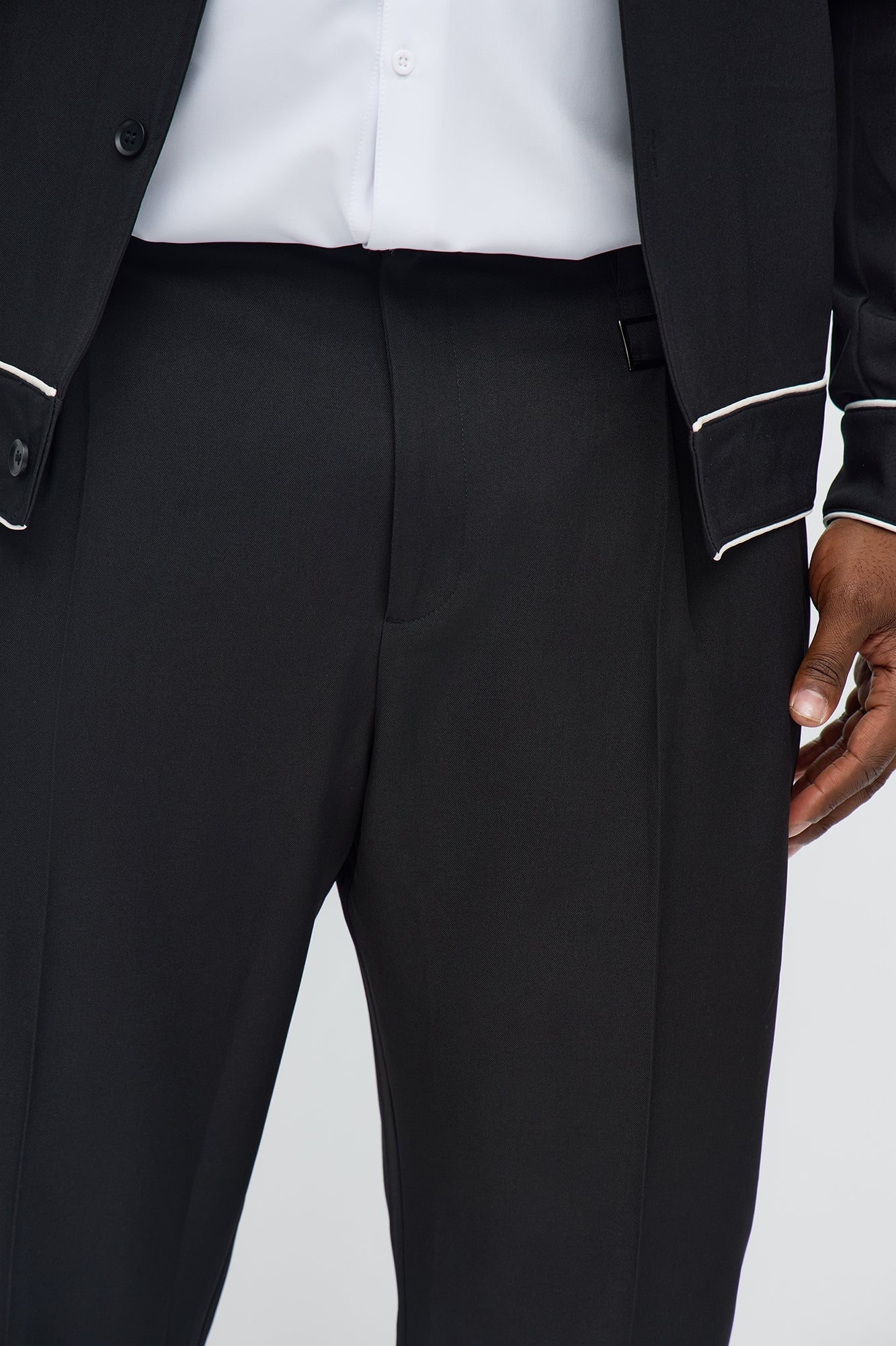 The Framework Tuxedo Trouser - Black Fashion Nova