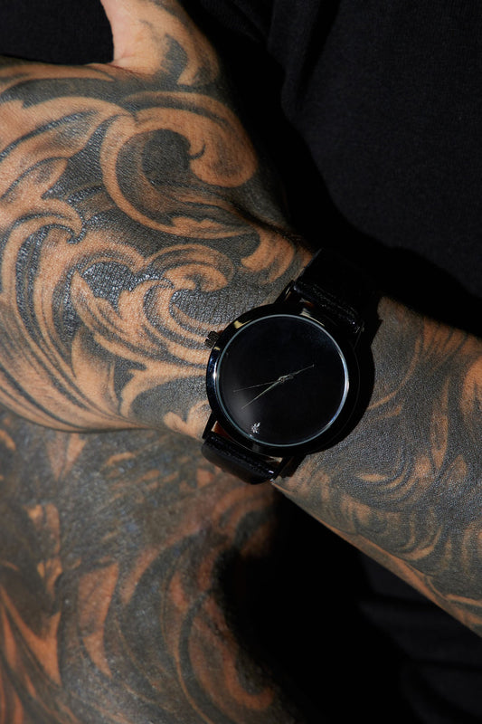 Give Me The Time Watch - Black/Smoke Fashion Nova