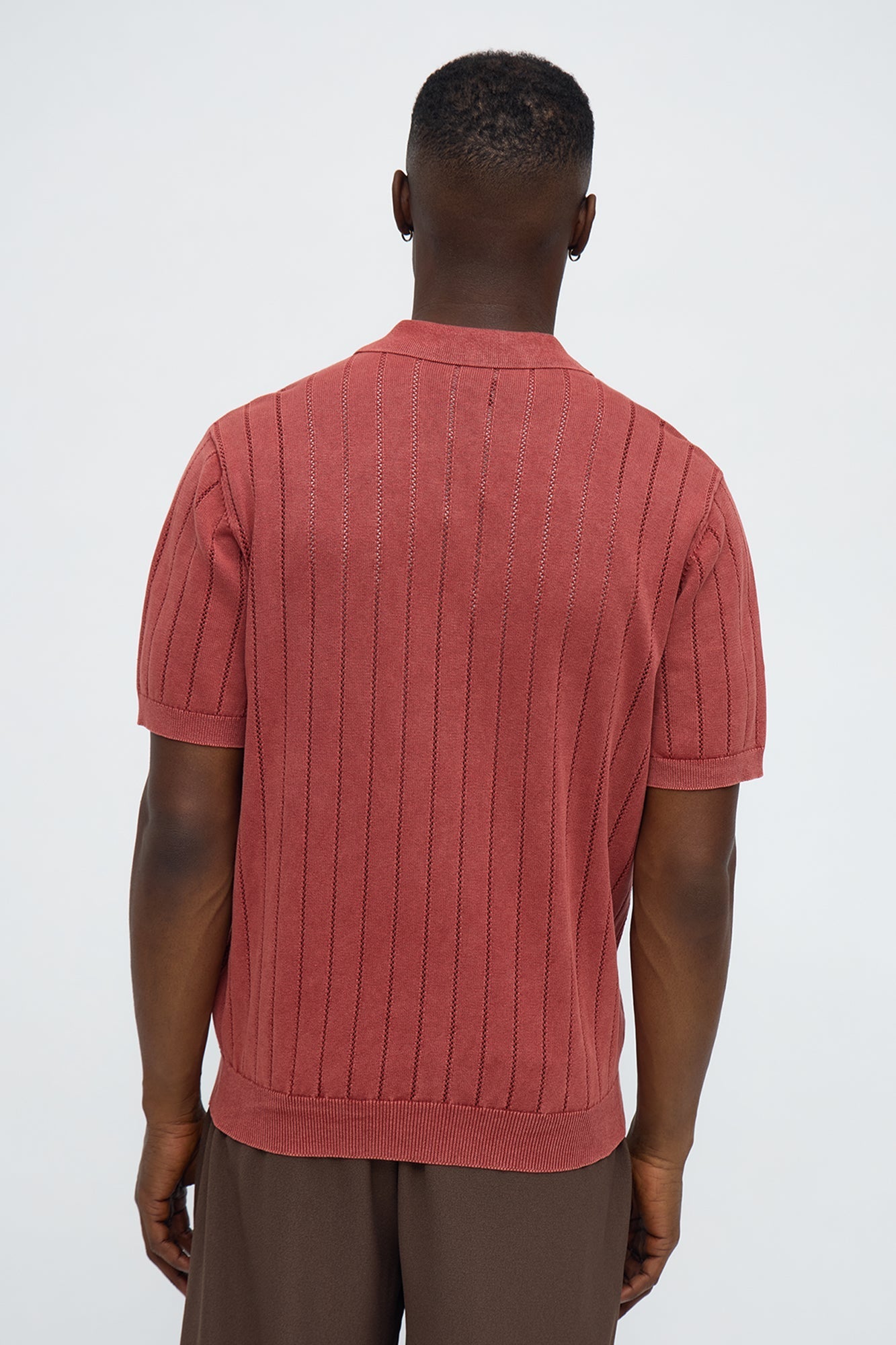 Meru Washed Polo - Burgundy Fashion Nova