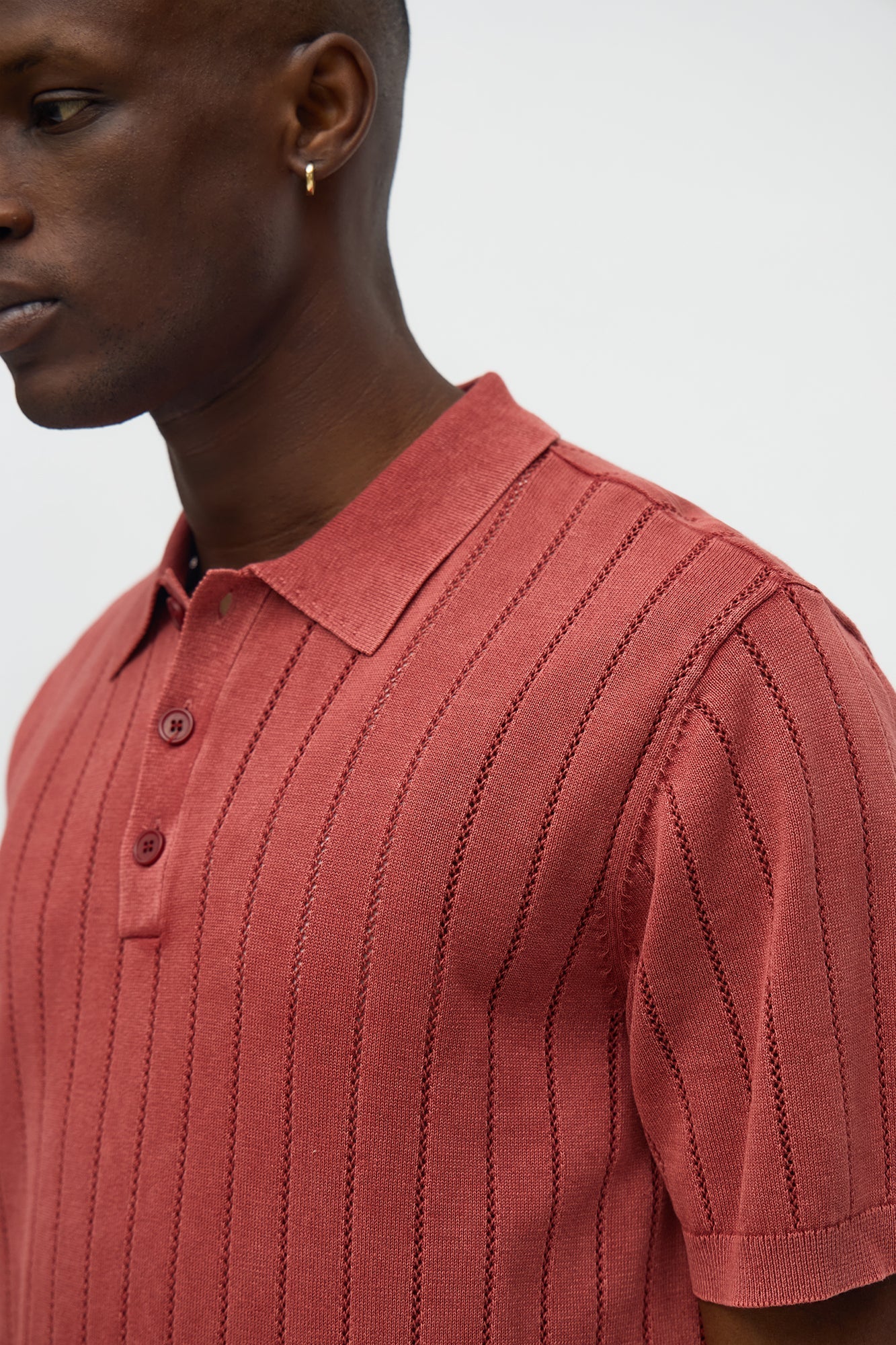 Meru Washed Polo - Burgundy Fashion Nova