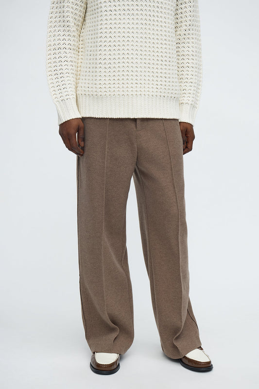 Baggy Mar Vista Stretch Tux Pant - Brown Fashion Nova