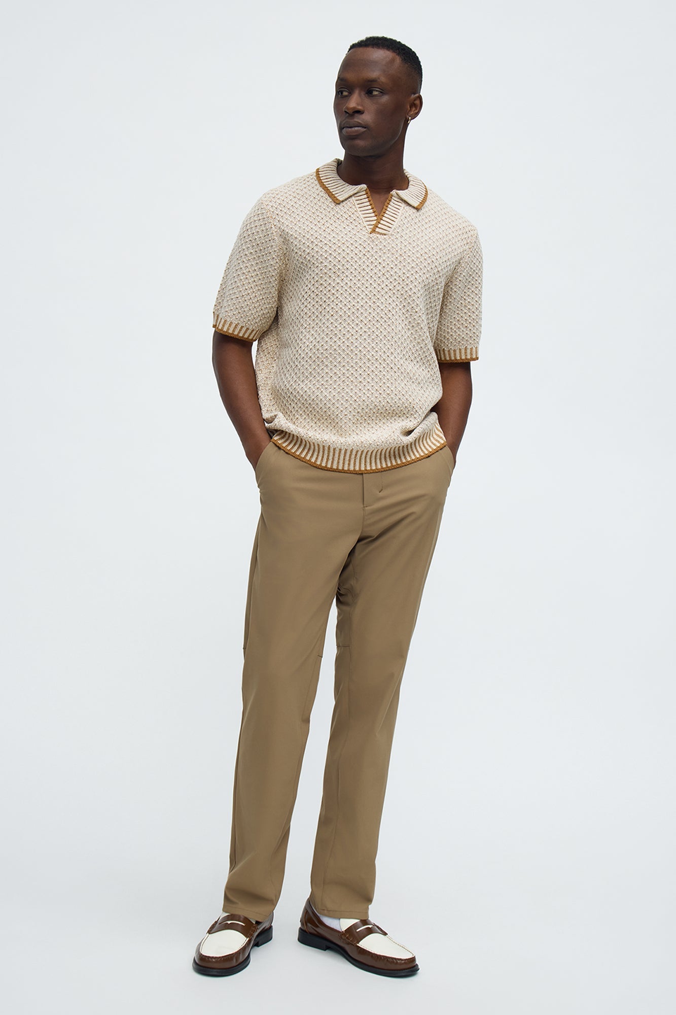 Knit Mercer Johnny Polo - Brown Fashion Nova
