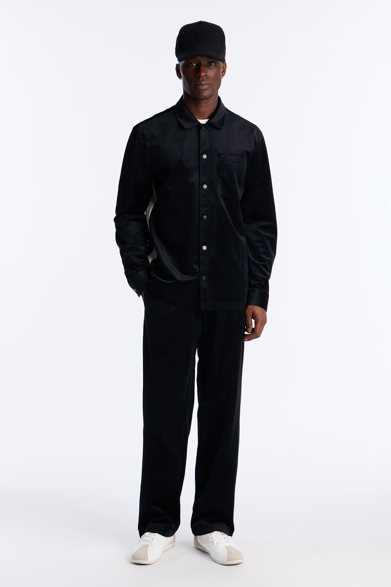 Straight Crescent Track Pant - Black Fashion Nova