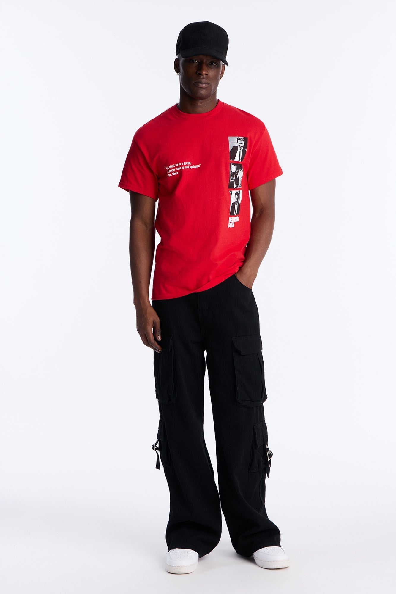 Reservoir Dogs You Shoot Me In A Dream Short Sleeve Tee - Red Fashion Nova