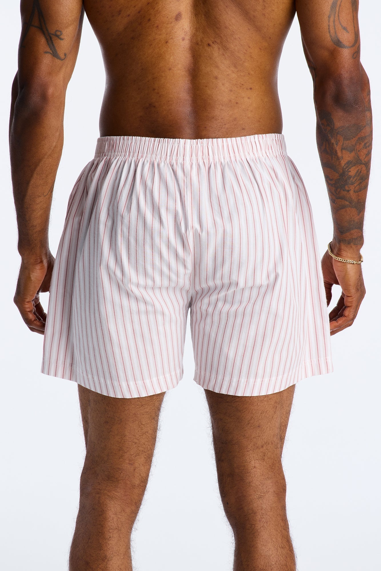 Classic Striped Cotton Boxer - Tan Fashion Nova