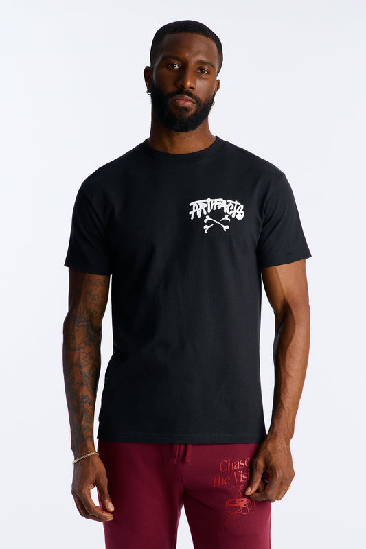 Spiritual Energy Vibes Short Sleeve Tee - Black Fashion Nova