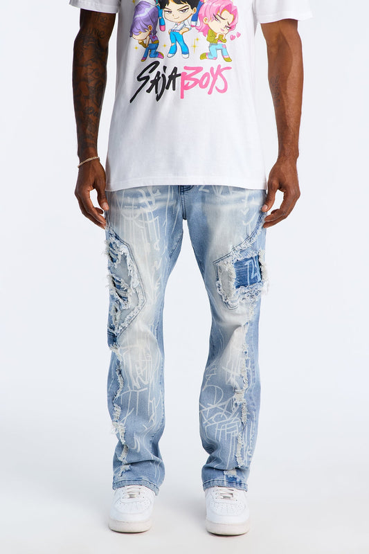Bootcut Tag Me Up Jean - Medium Blue Wash Fashion Nova