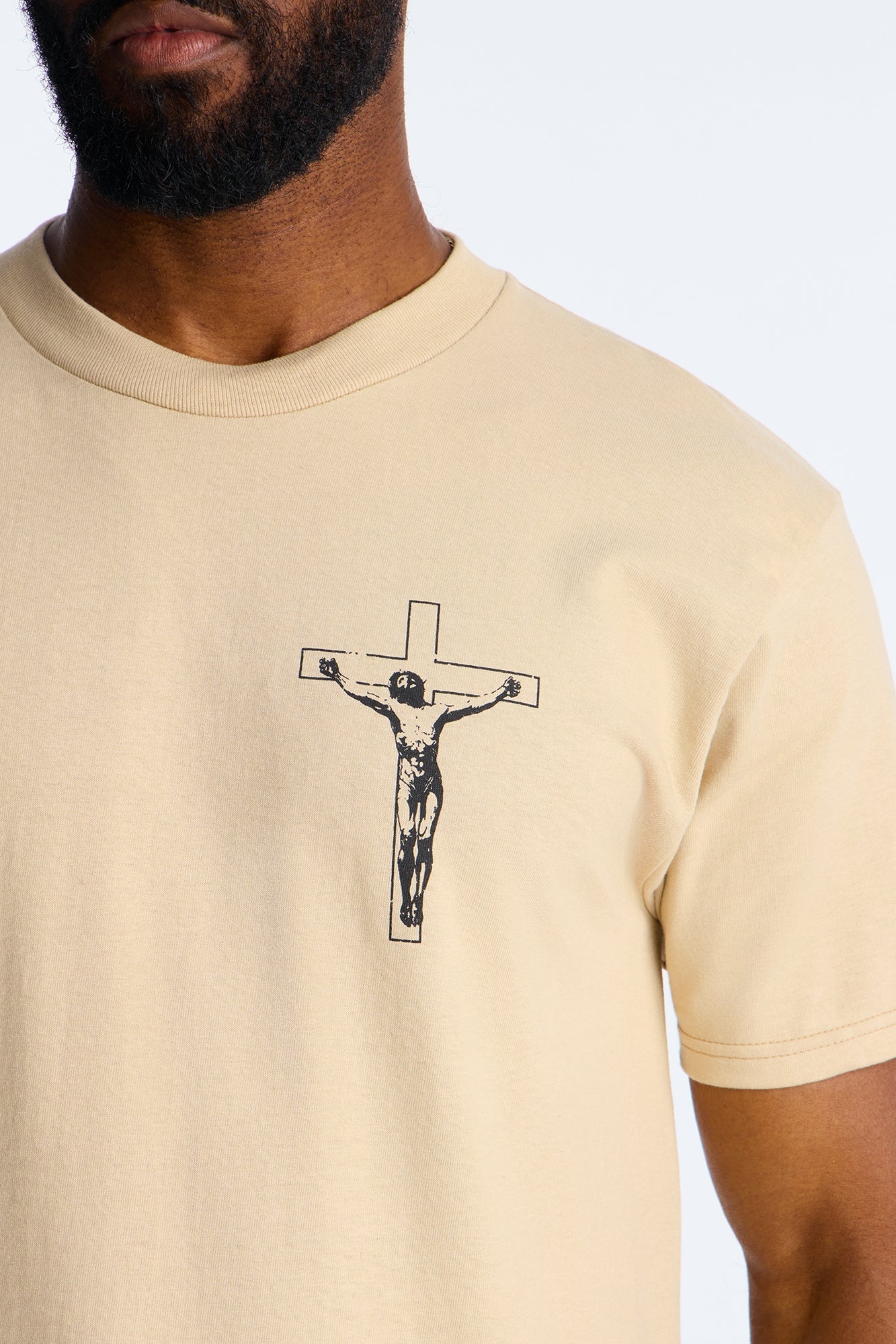 Faith Hope Love Short Sleeve Tee - Sand Fashion Nova